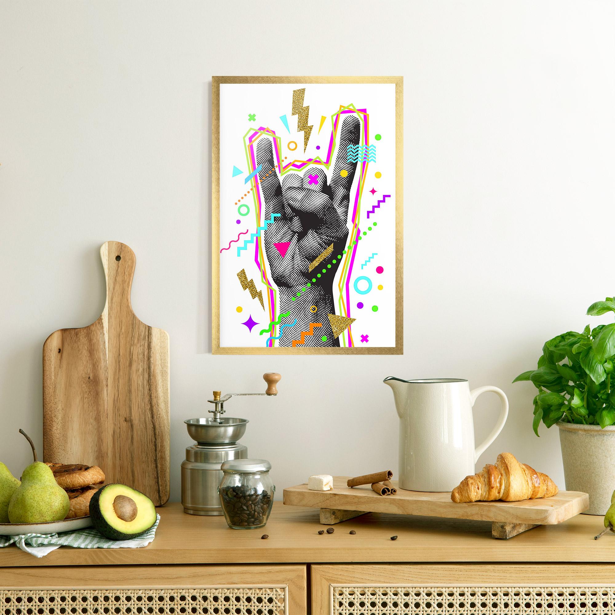 Gerahmte Poster Hand Sign Art mockup 8