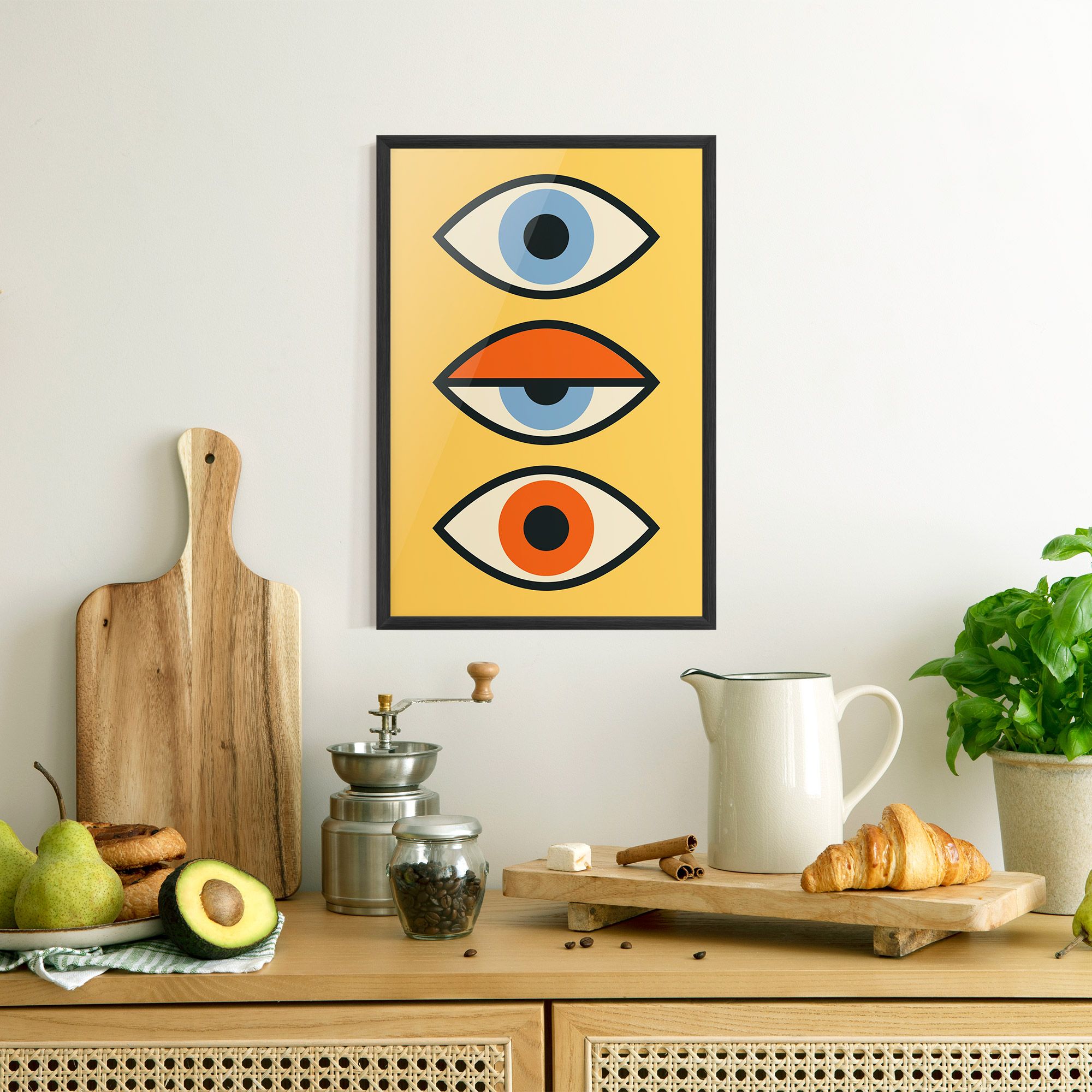 Blue Orange Eye mockup 8
