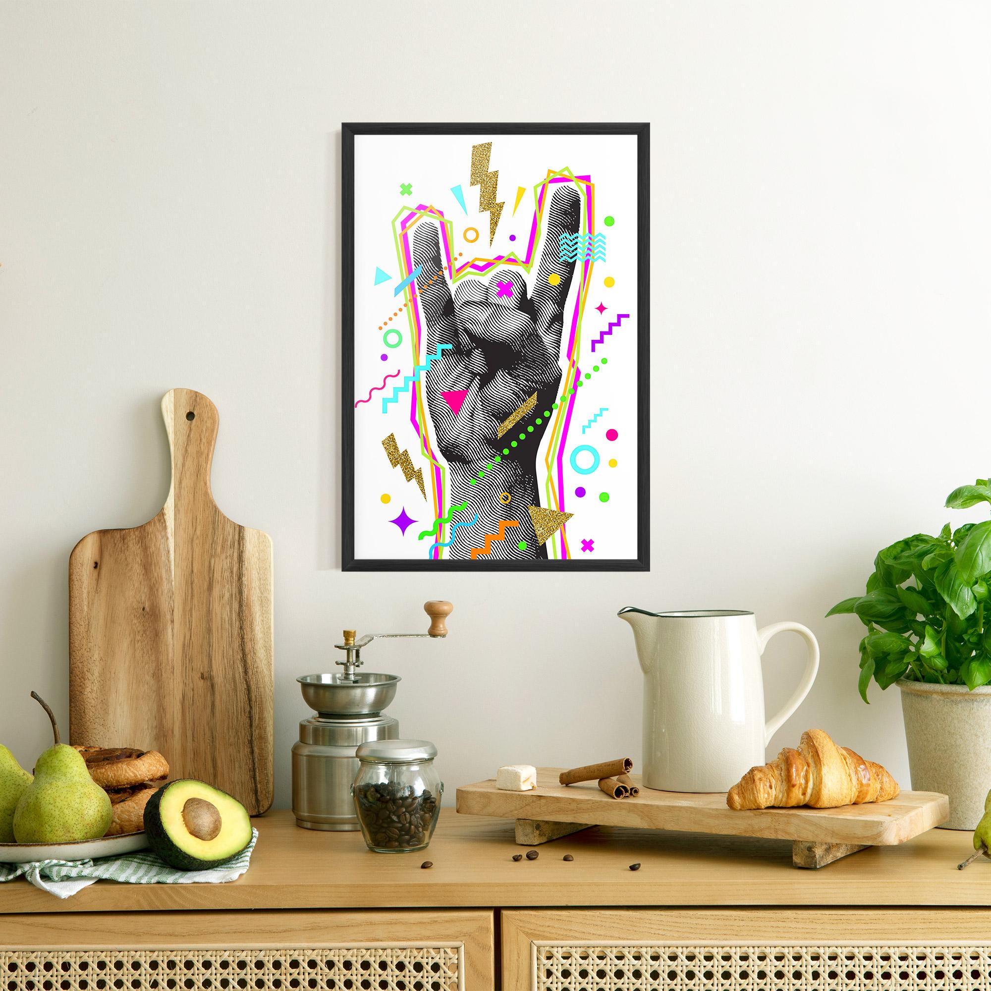 Gerahmte Poster Hand Sign Art mockup 8