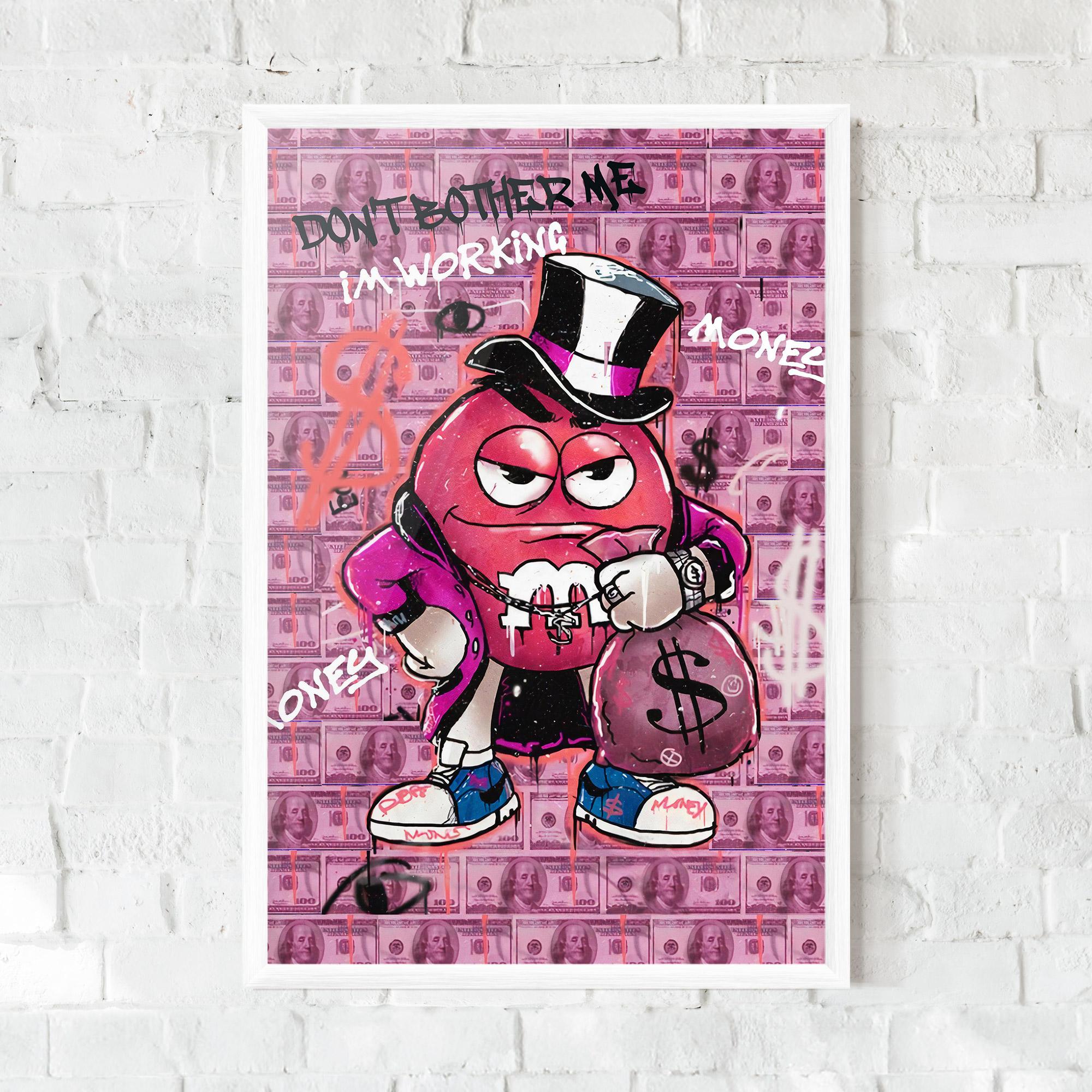 Gerahmte Poster Give Me Your Money mockup 0