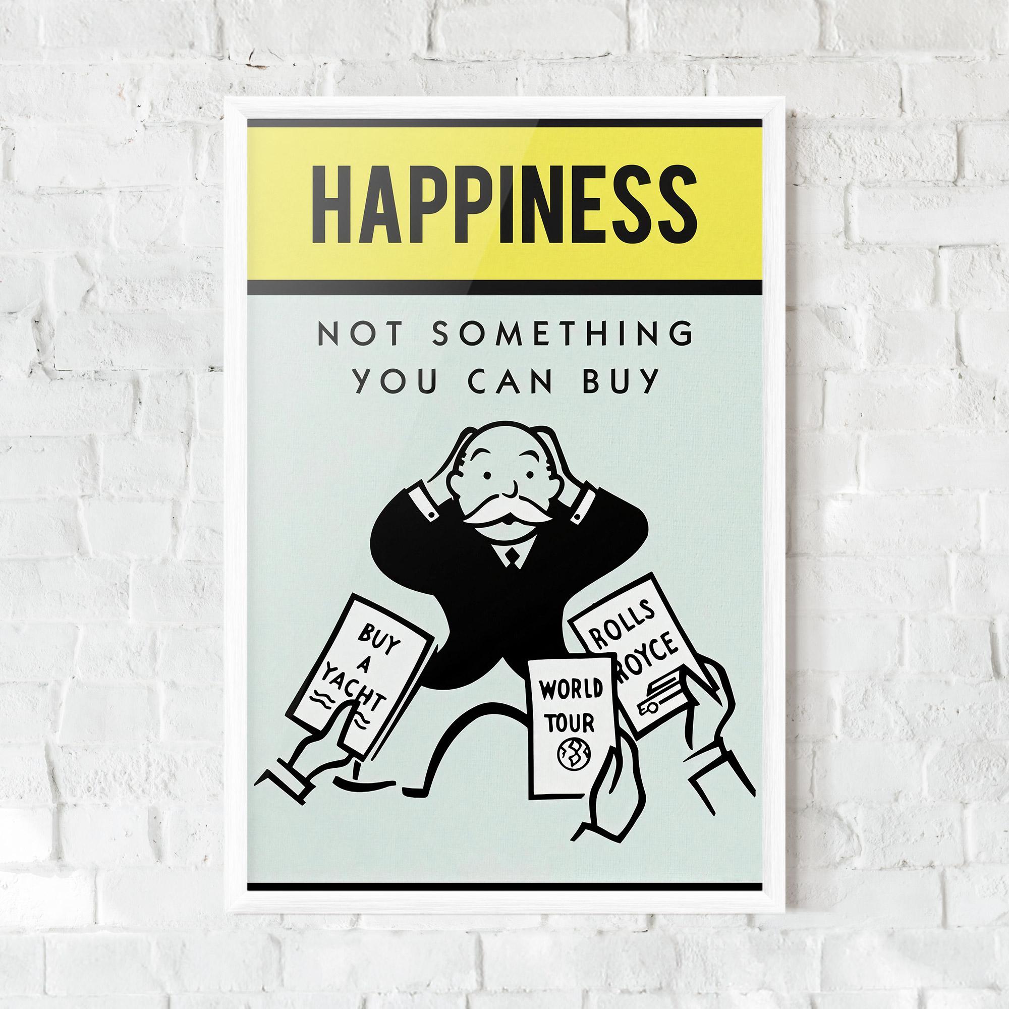 Gerahmte Poster Happines mockup 0