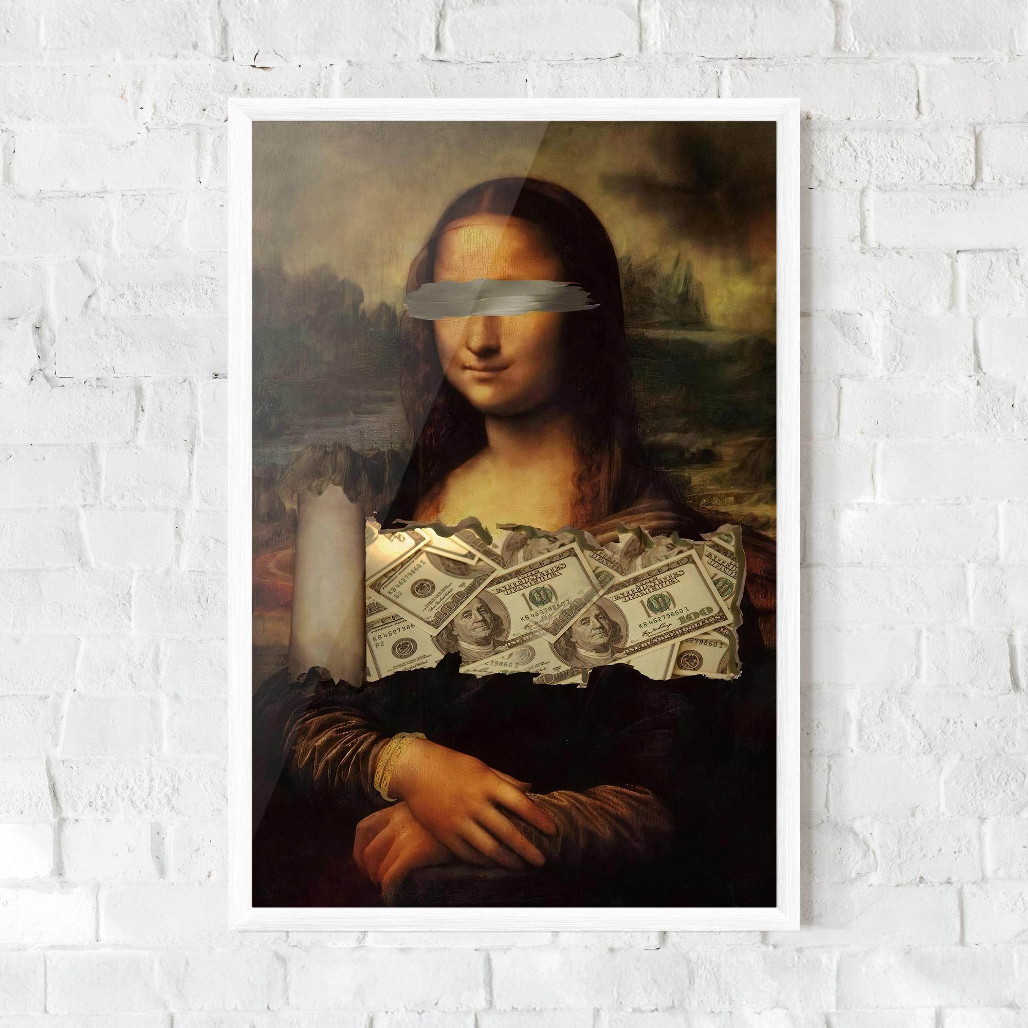 Gerahmte Poster Money Lisa mockup 0