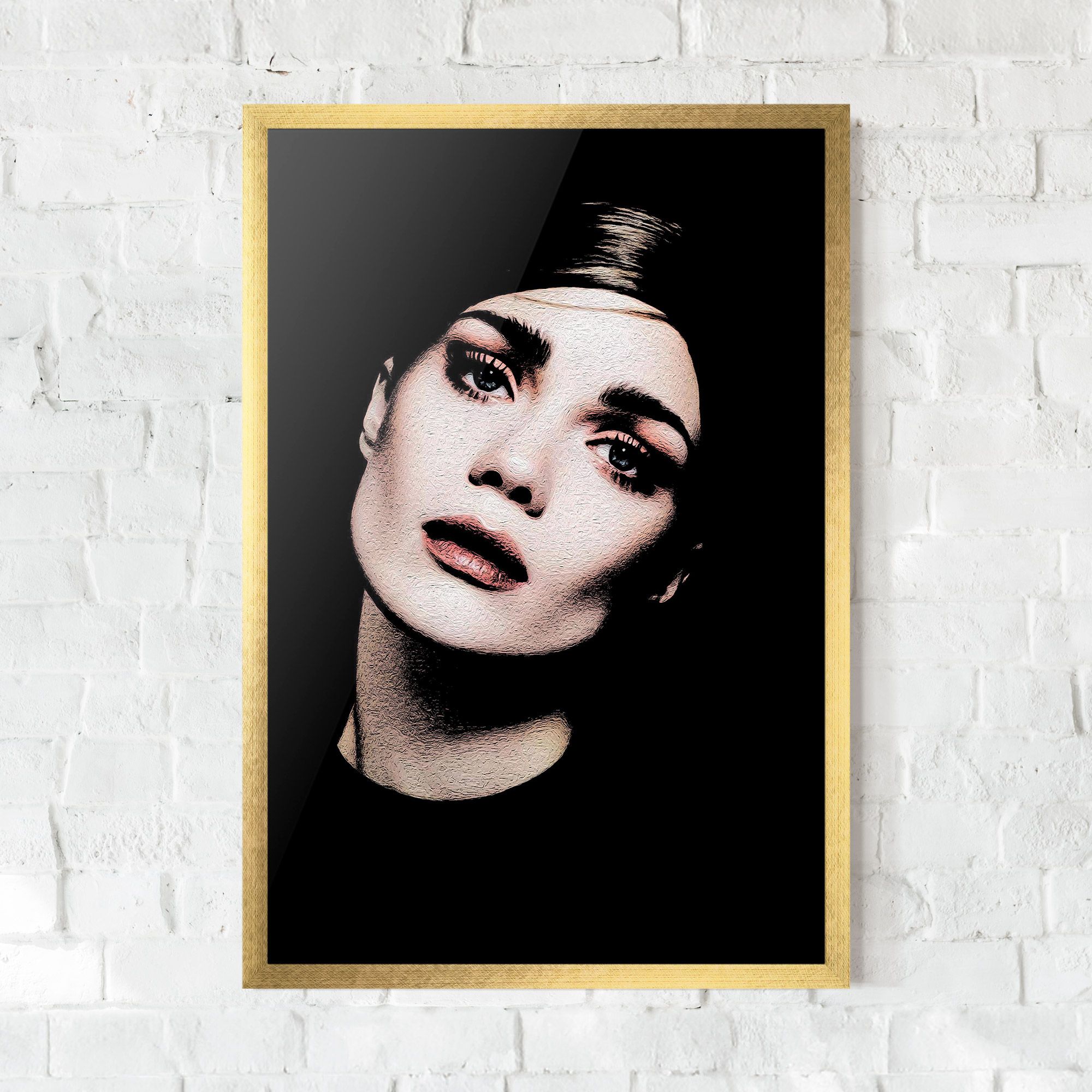 Blue Eyes Lady mockup 0