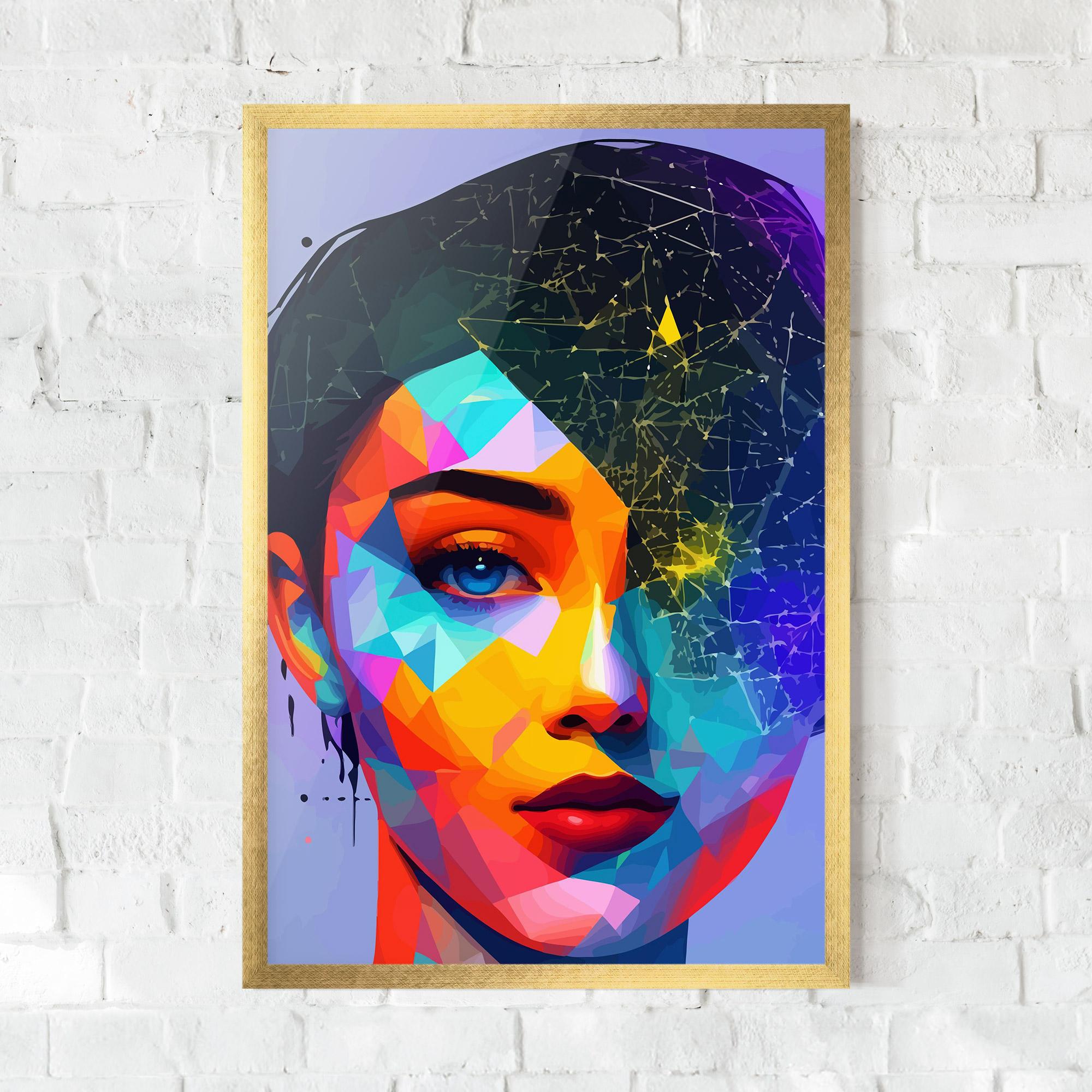 Gerahmte Poster Internet Hyperrealism mockup 0