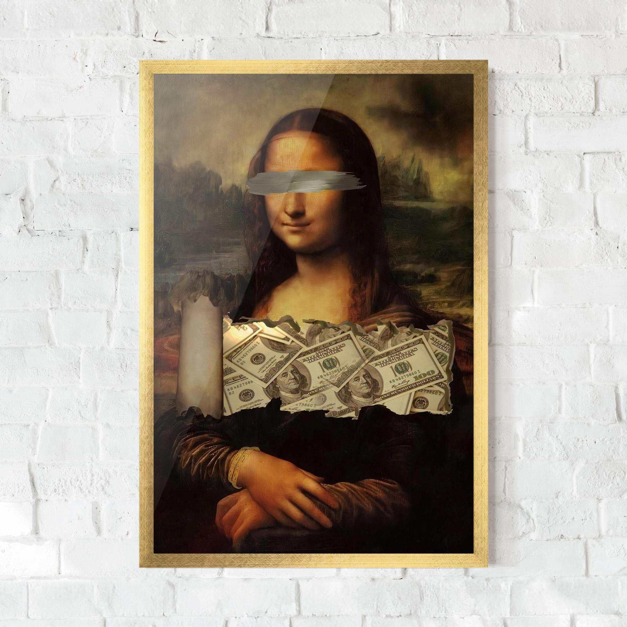 Gerahmte Poster Money Lisa mockup 0