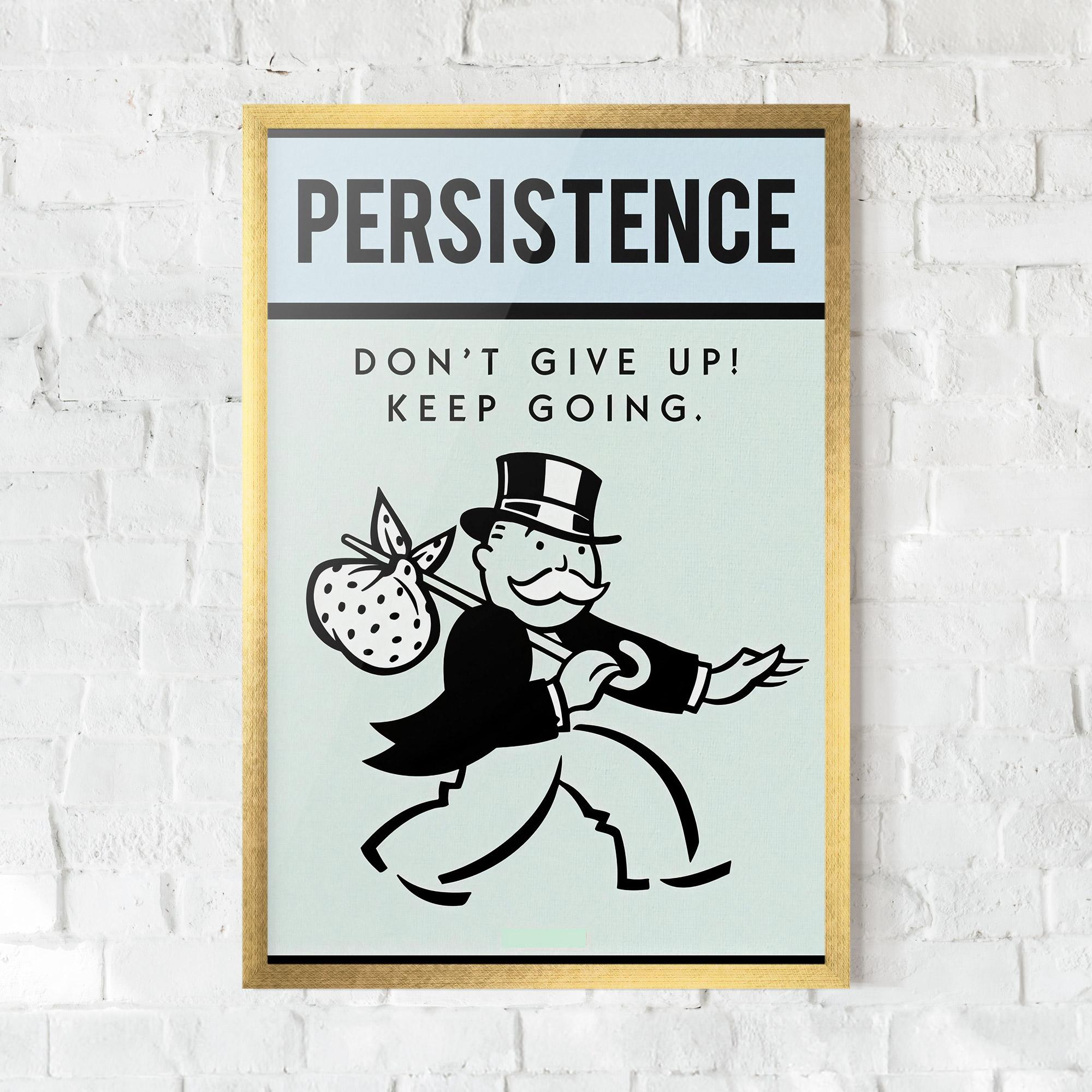Gerahmte Poster Persistence mockup 0