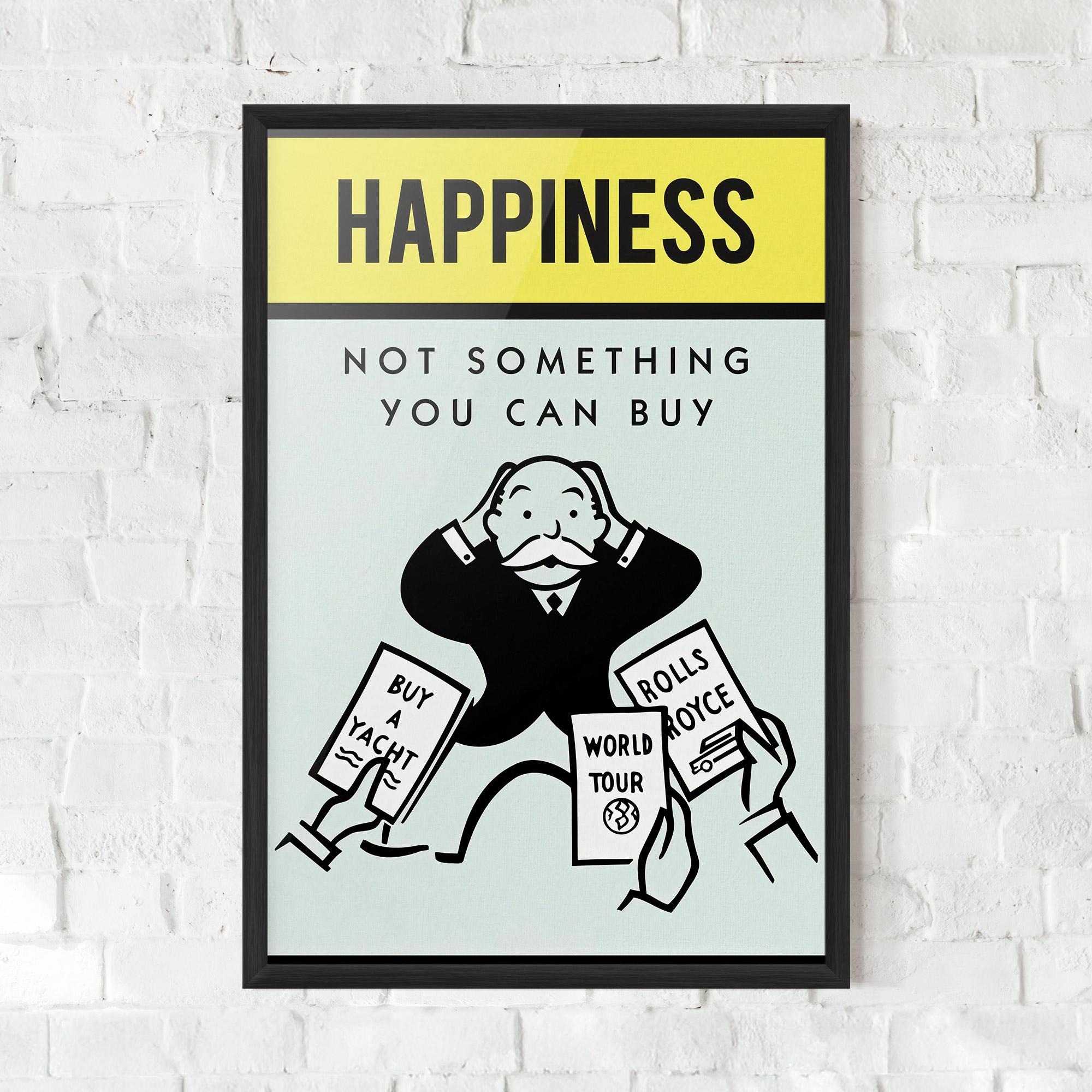 Gerahmte Poster Happines mockup 0