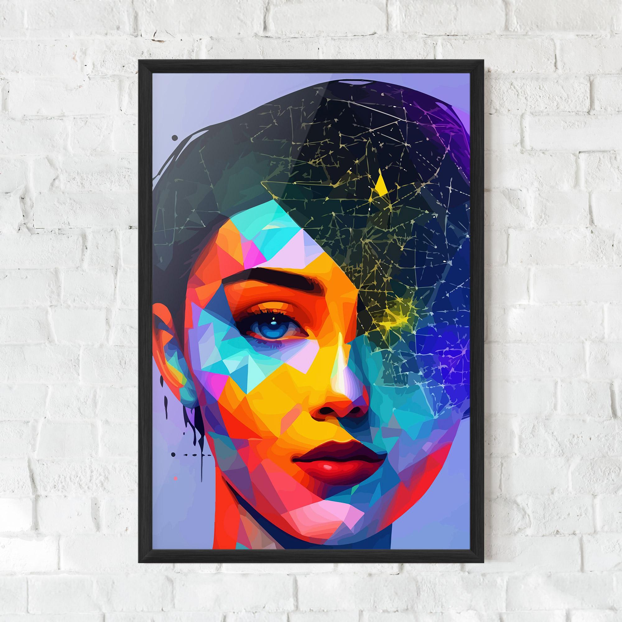 Gerahmte Poster Internet Hyperrealism mockup 0