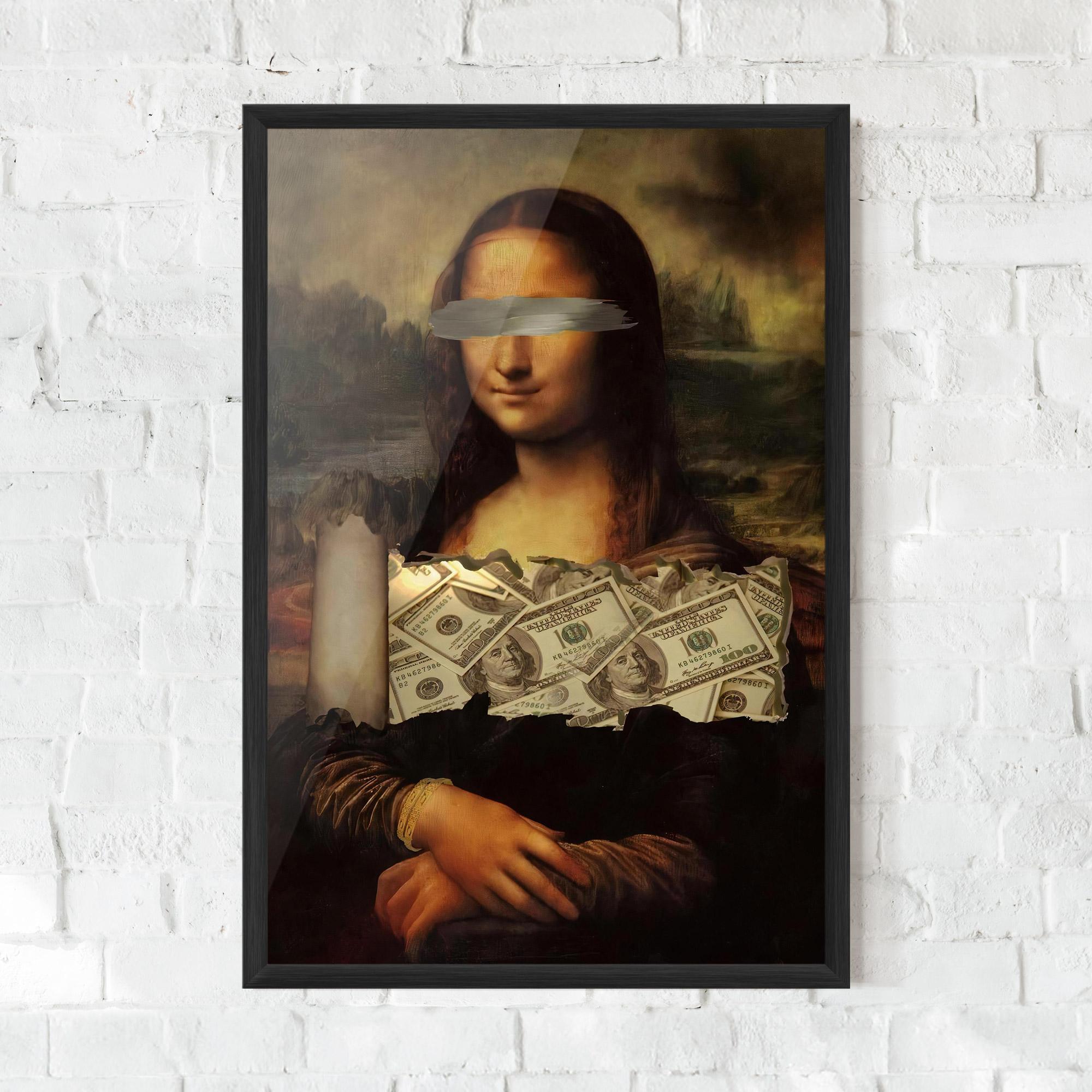 Gerahmte Poster Money Lisa mockup 0