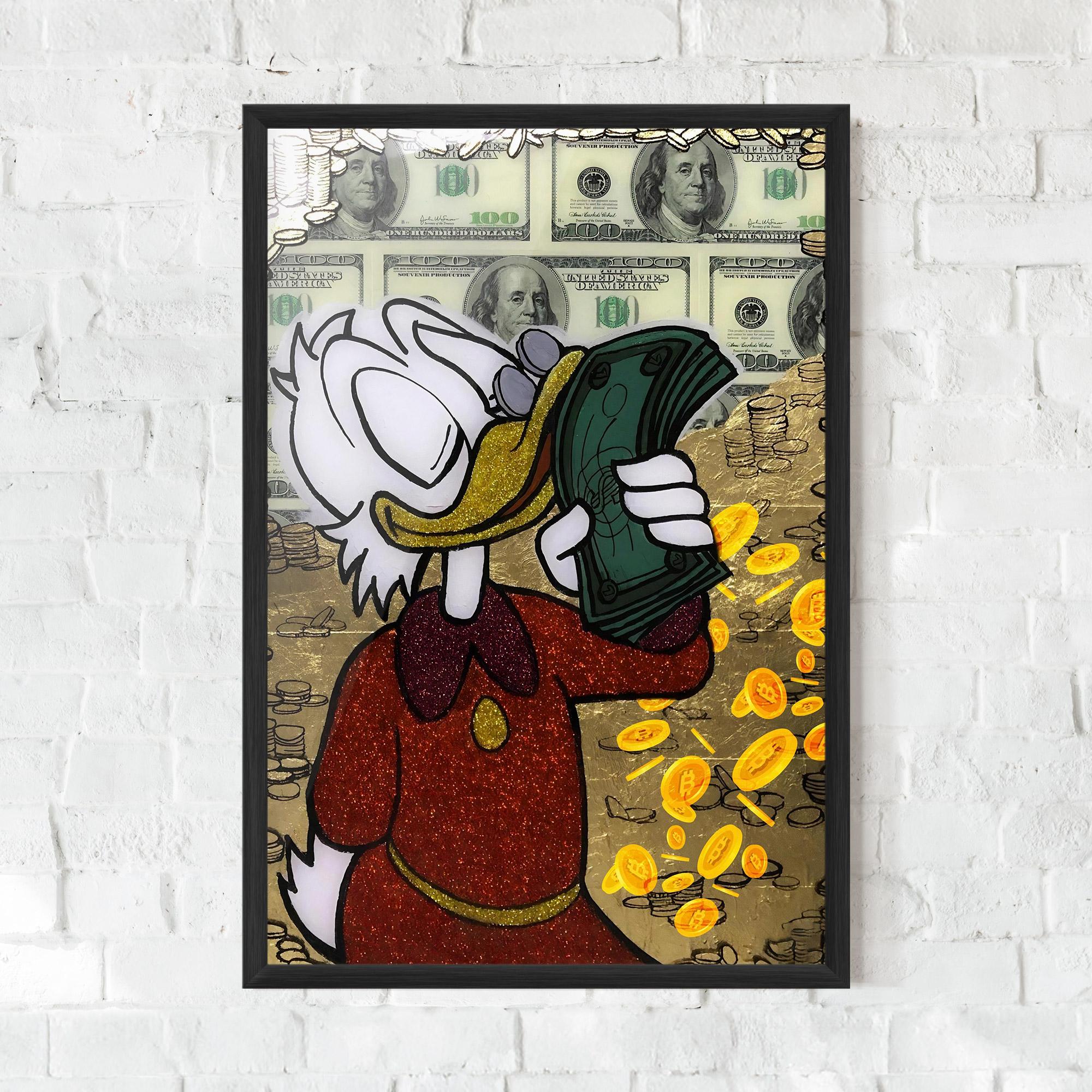 Gerahmte Poster Smell Like Money mockup 0