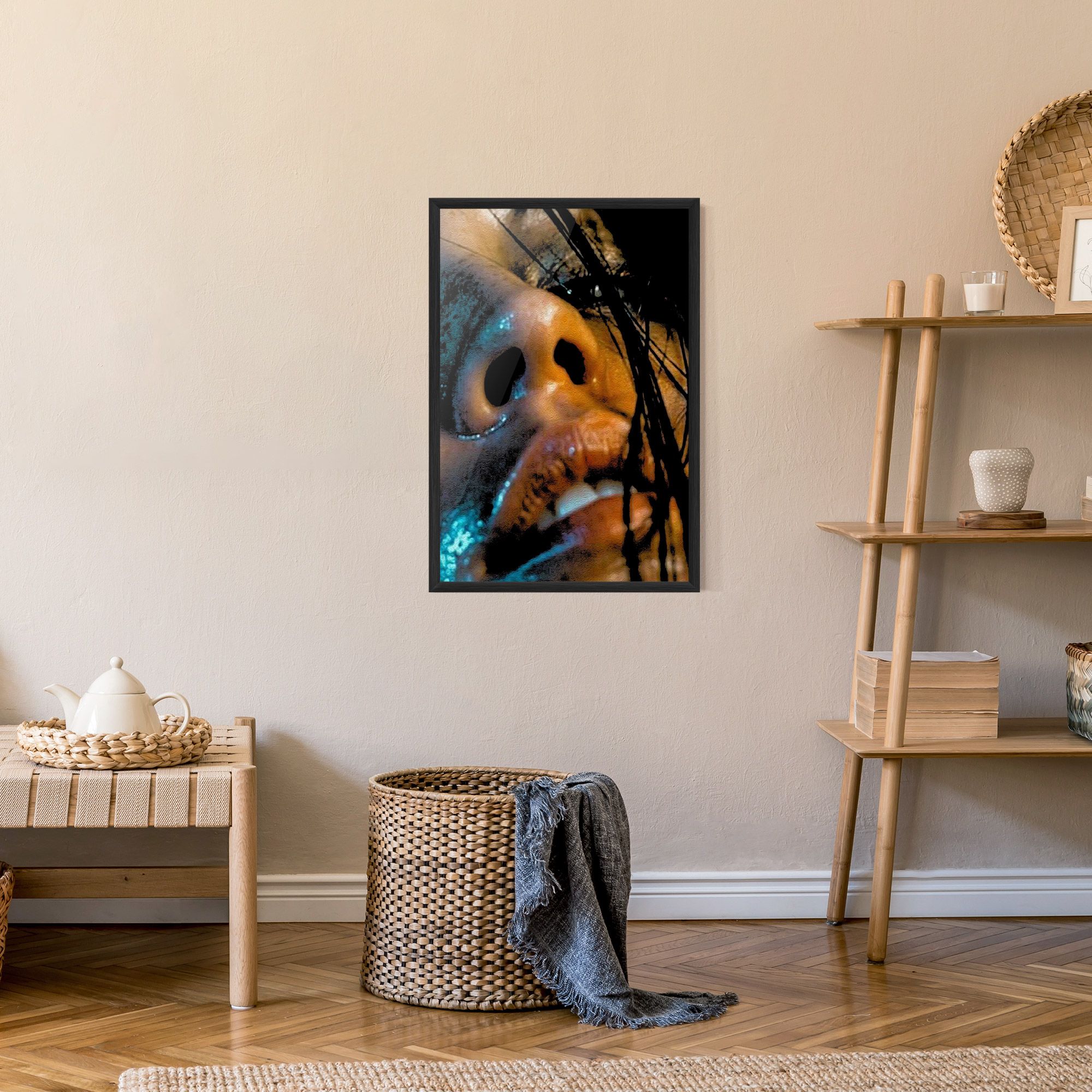 Blue Light Face mockup 9