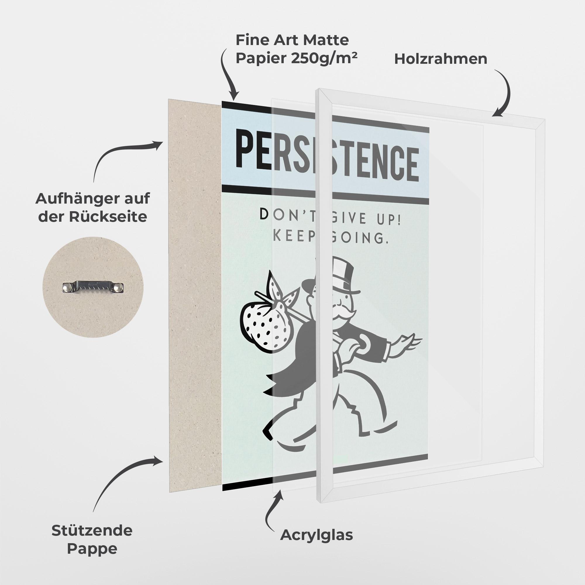 Gerahmte Poster Persistence mockup 1