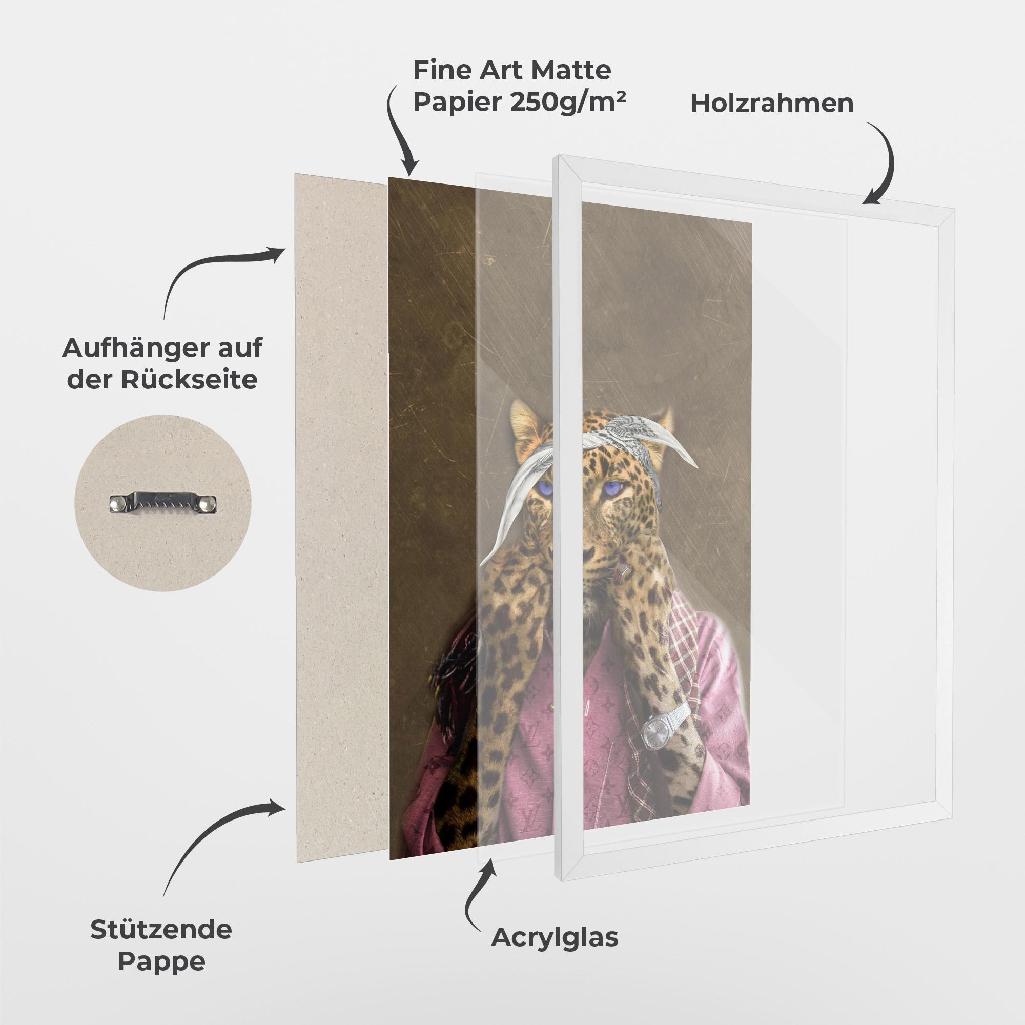 Gerahmte Poster Ready To Fight mockup 1