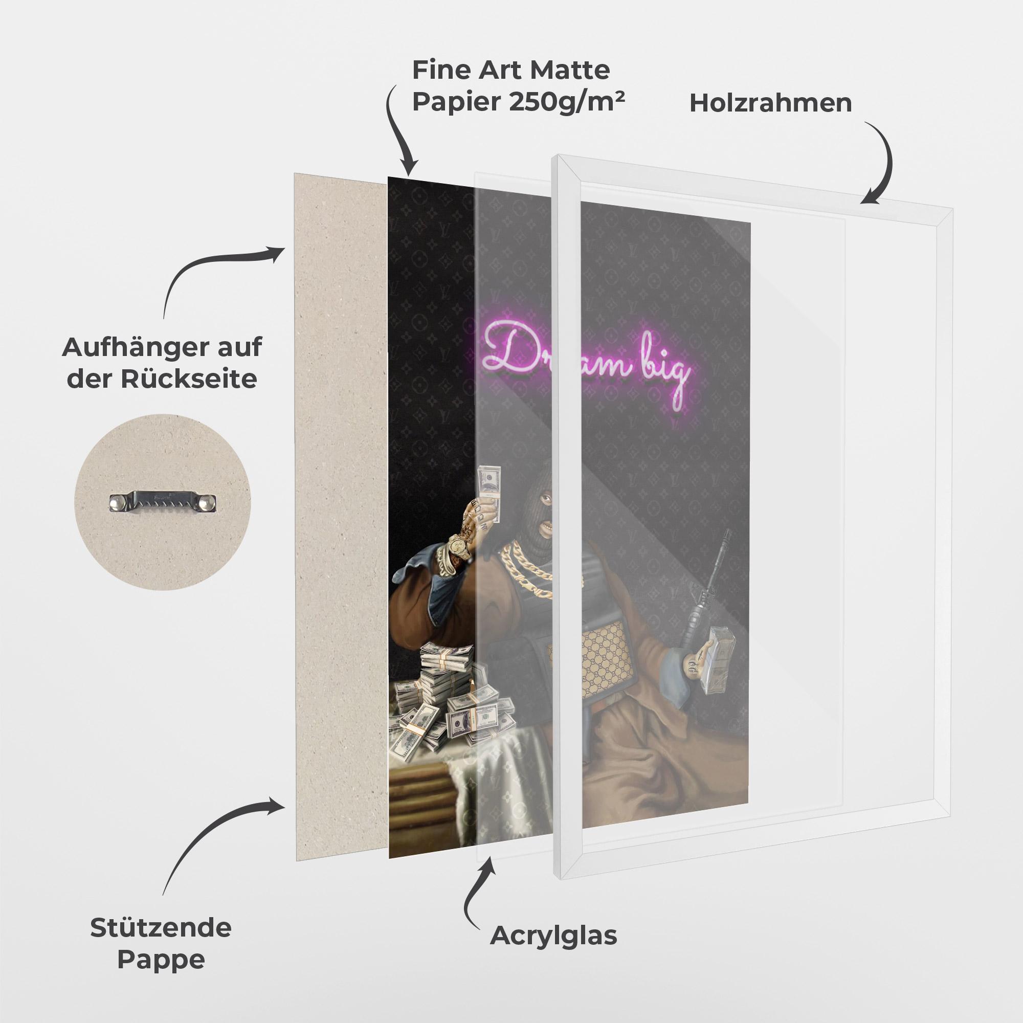 Gerahmte Poster The Simple Pleasures In Life mockup 1