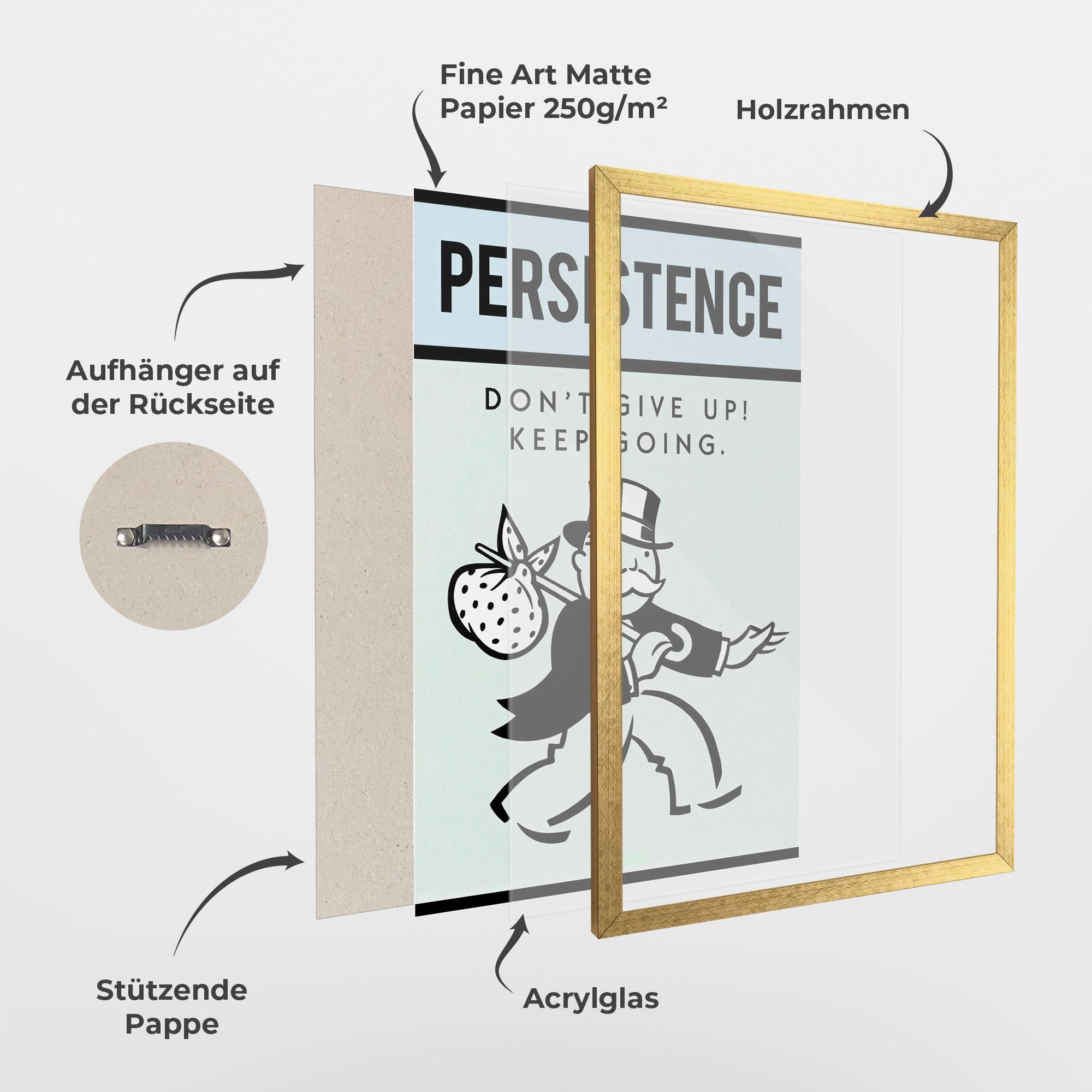Gerahmte Poster Persistence mockup 1