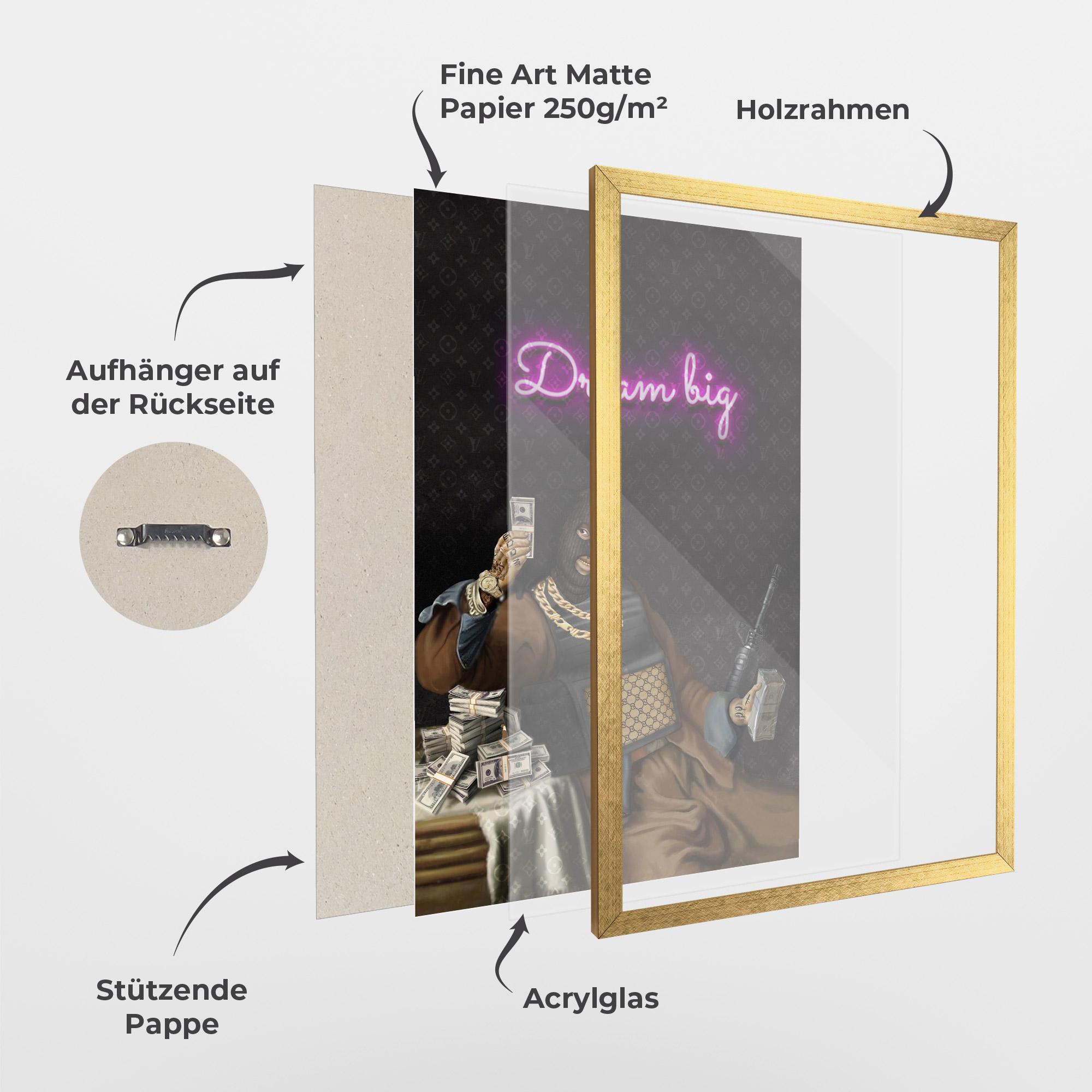 Gerahmte Poster The Simple Pleasures In Life mockup 1