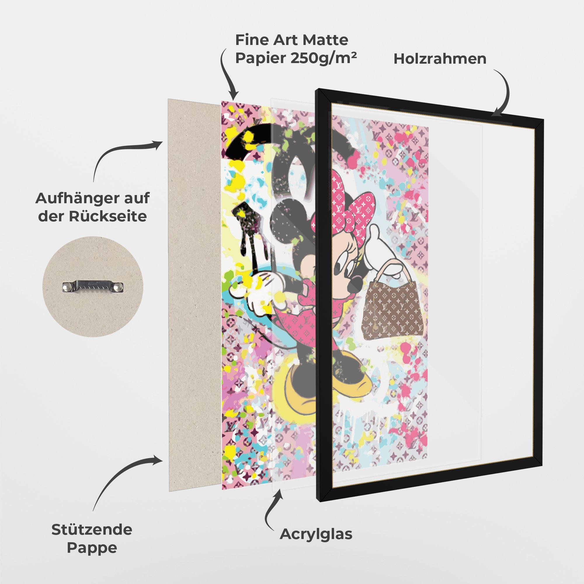 Gerahmte Poster Minnie Comes Back In Fashion mockup 1