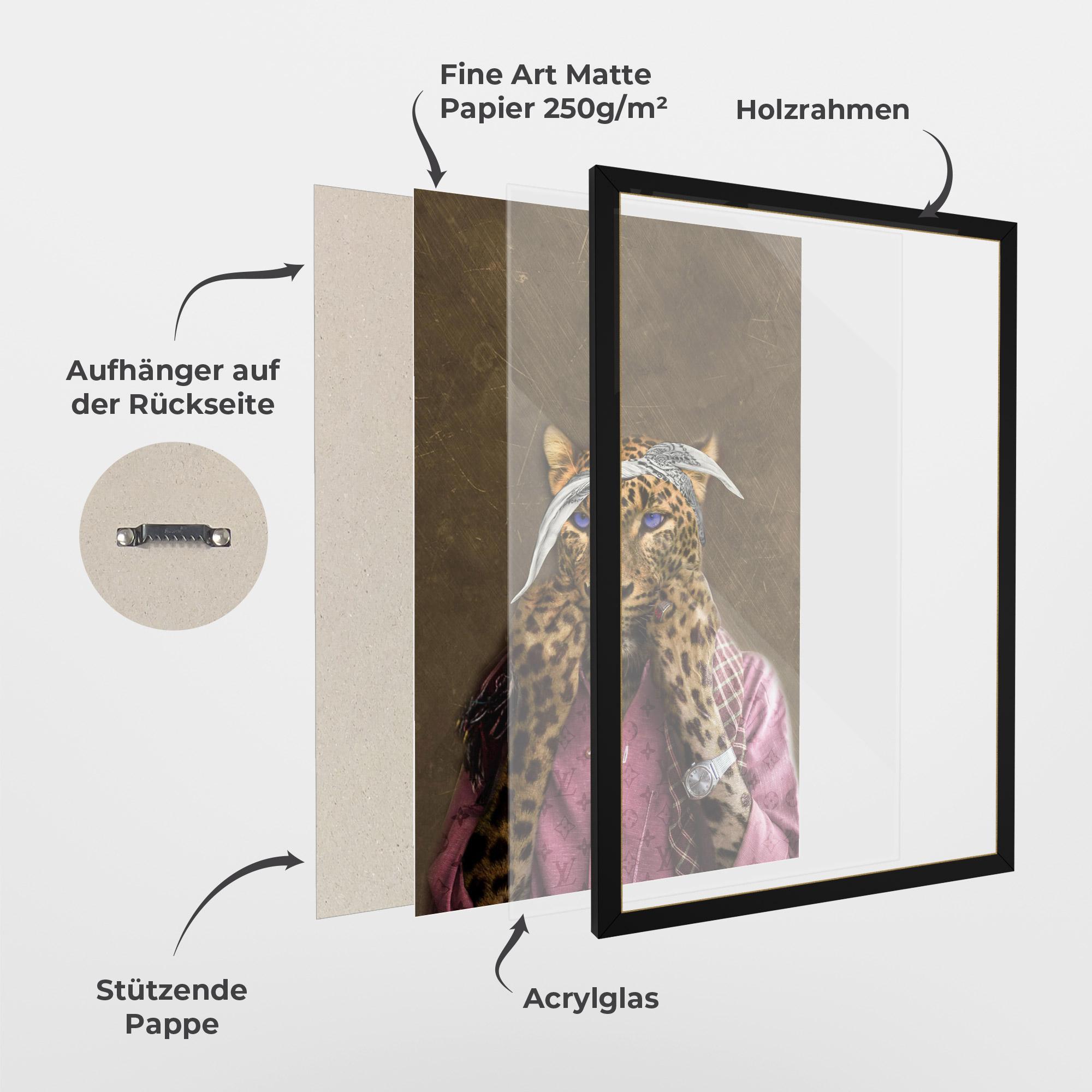 Gerahmte Poster Ready To Fight mockup 1