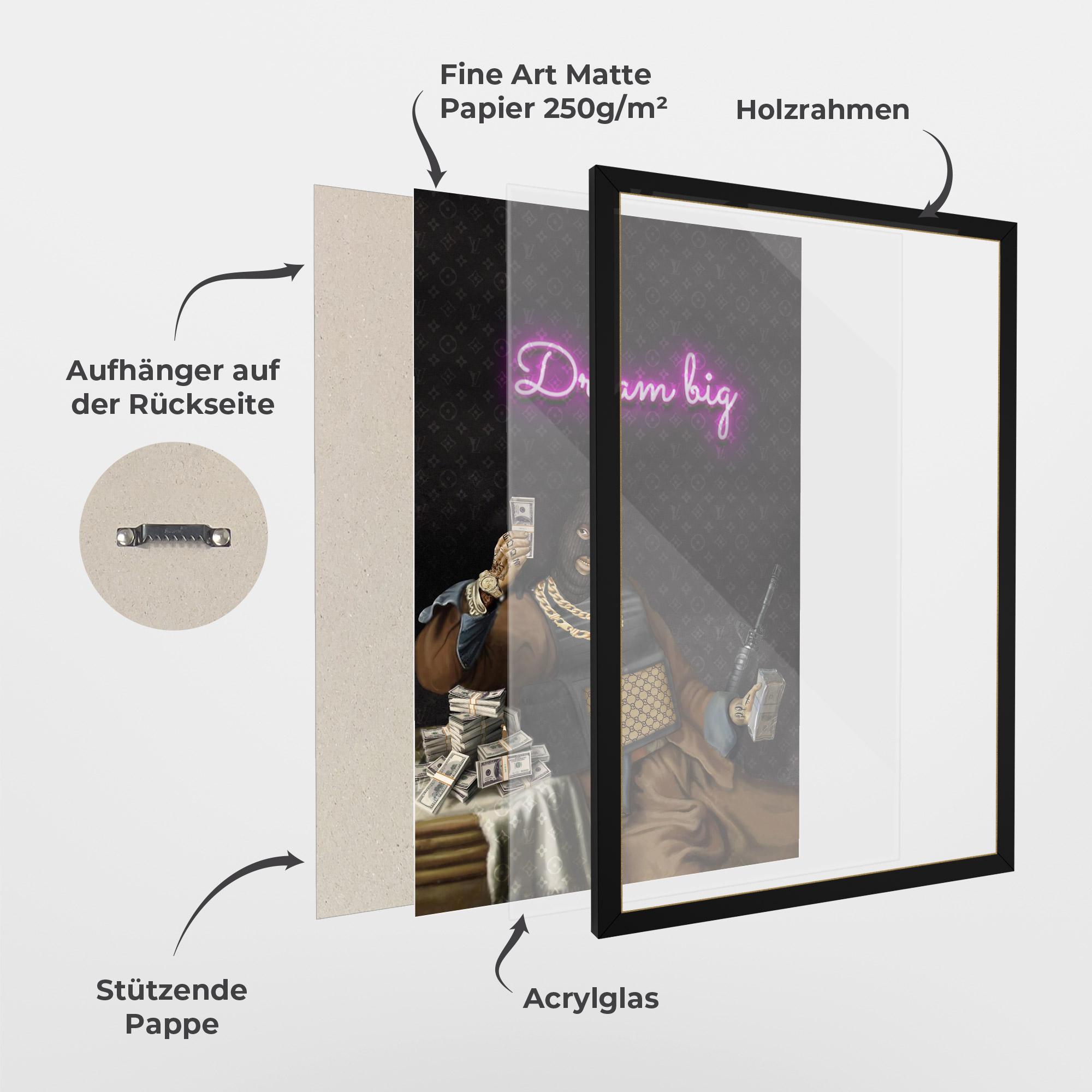 Gerahmte Poster The Simple Pleasures In Life mockup 1