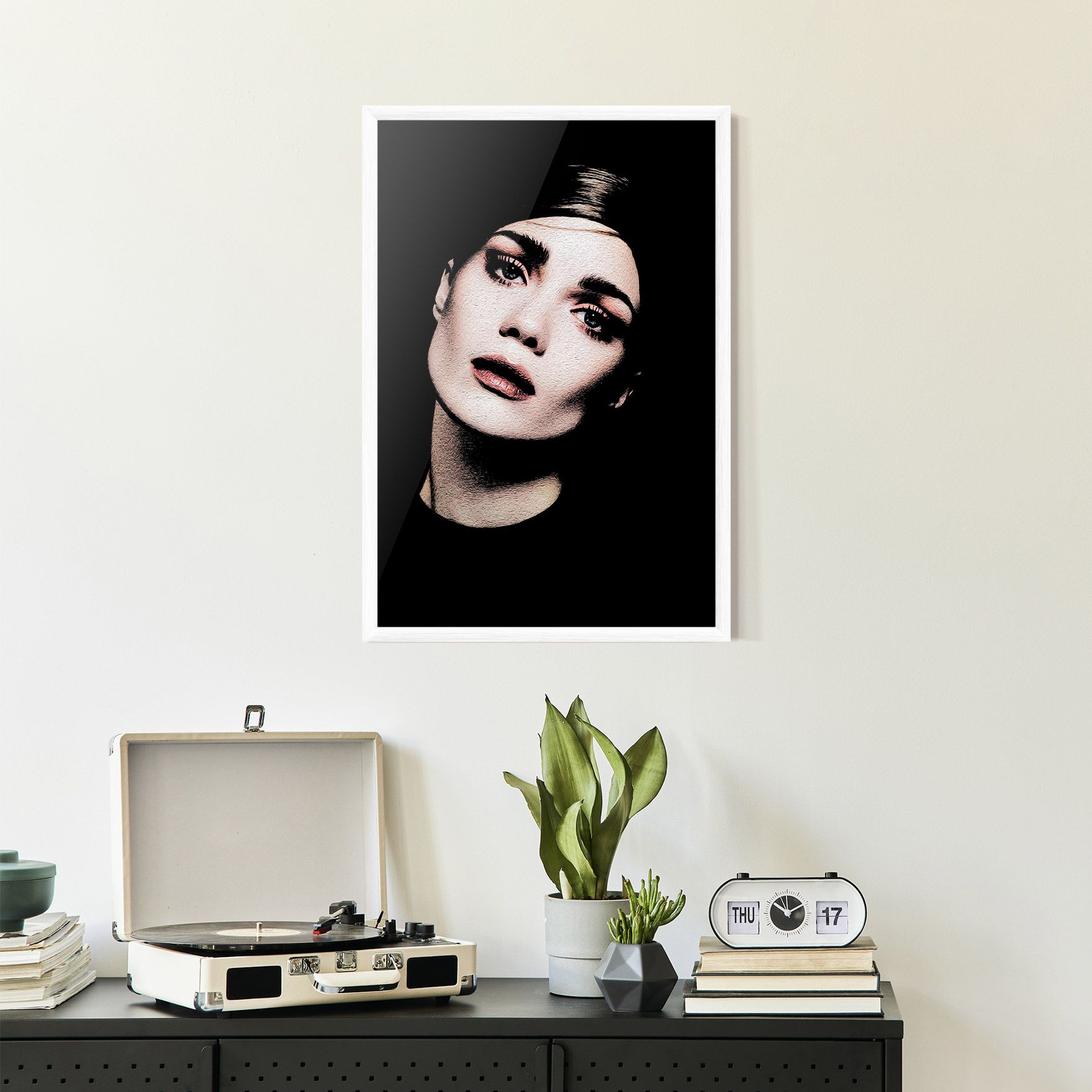 Blue Eyes Lady mockup 2