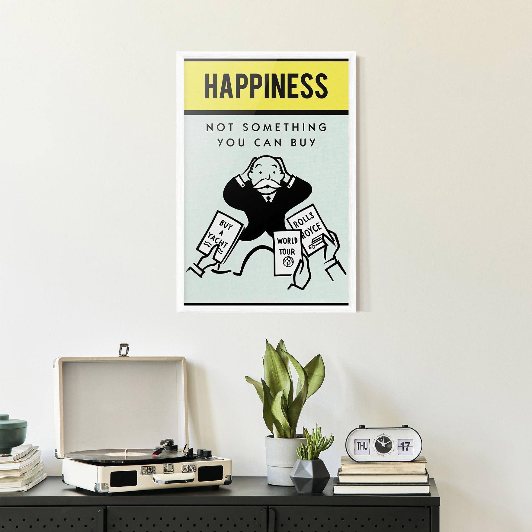Gerahmte Poster Happines mockup 2