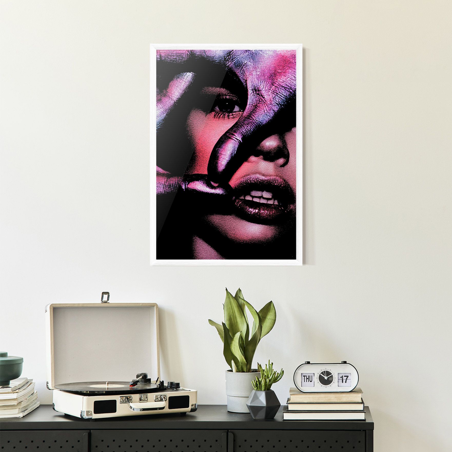 Purple Glitter Hand mockup 2