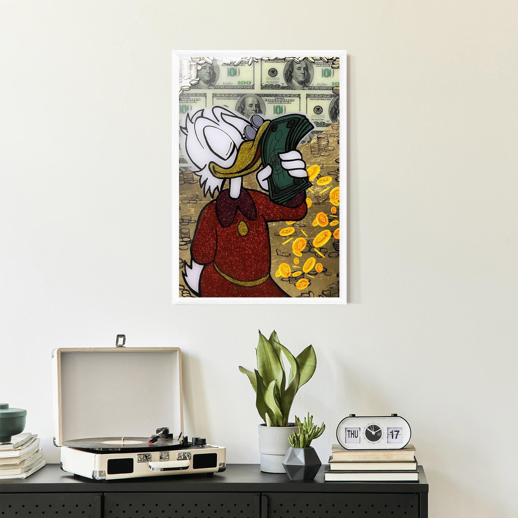 Gerahmte Poster Smell Like Money mockup 2