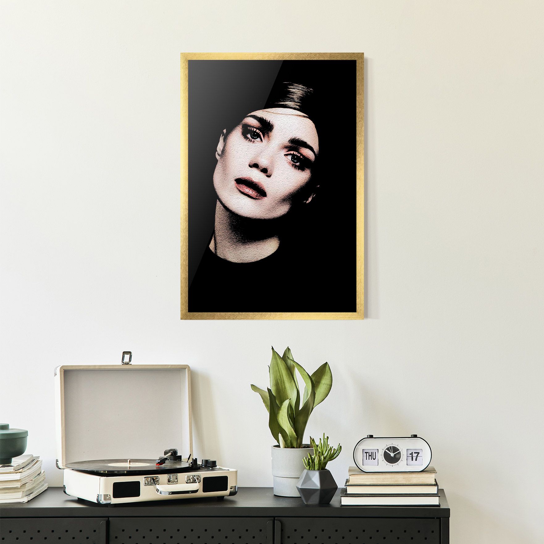 Blue Eyes Lady mockup 2