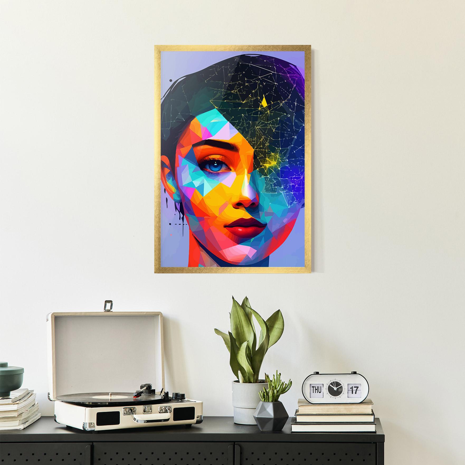 Gerahmte Poster Internet Hyperrealism mockup 2