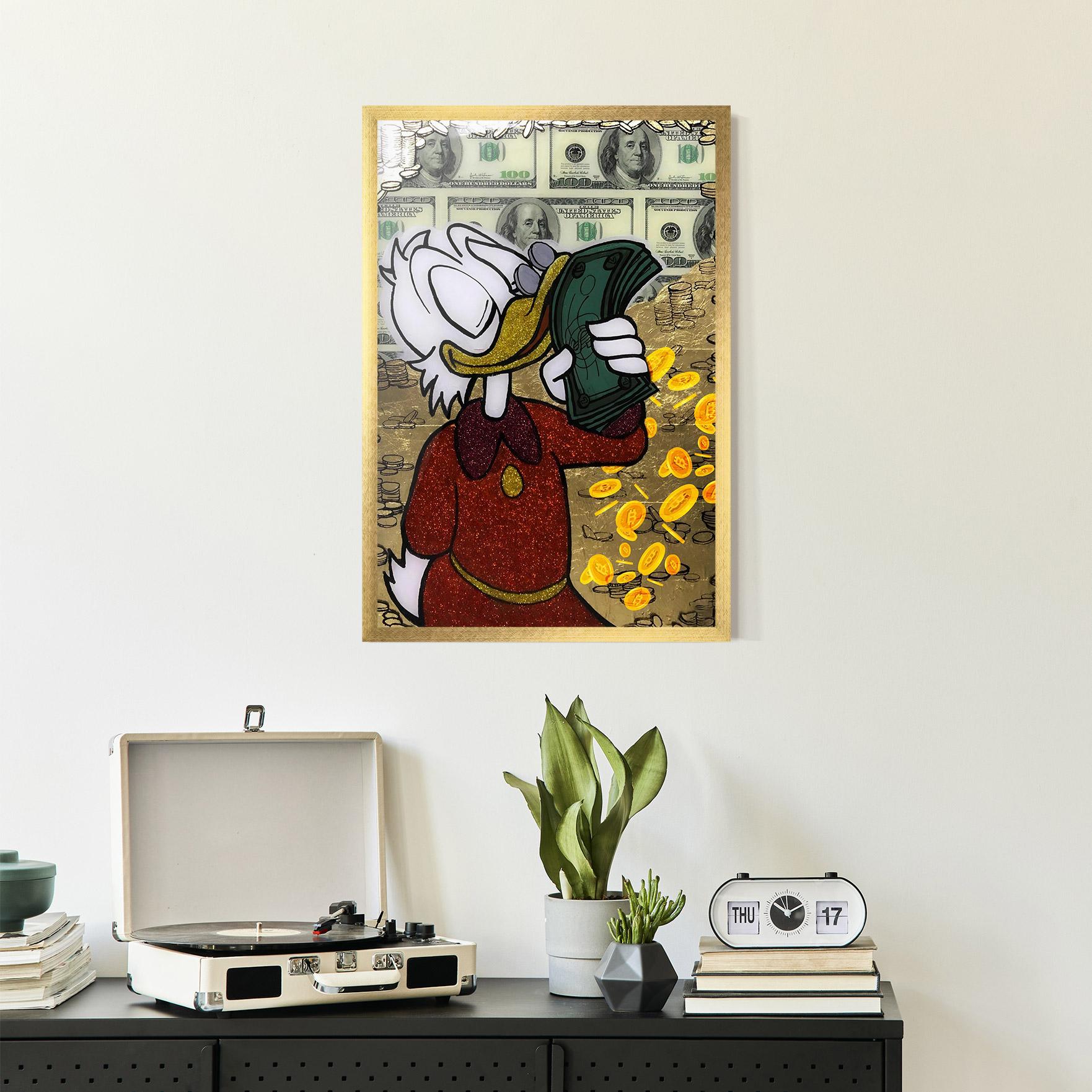 Gerahmte Poster Smell Like Money mockup 2