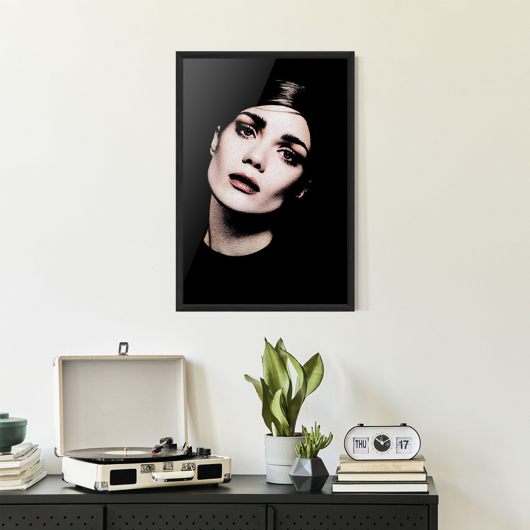 Blue Eyes Lady mockup 2