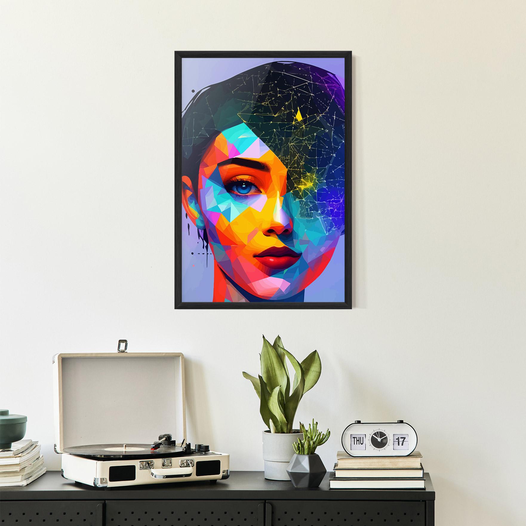 Gerahmte Poster Internet Hyperrealism mockup 2