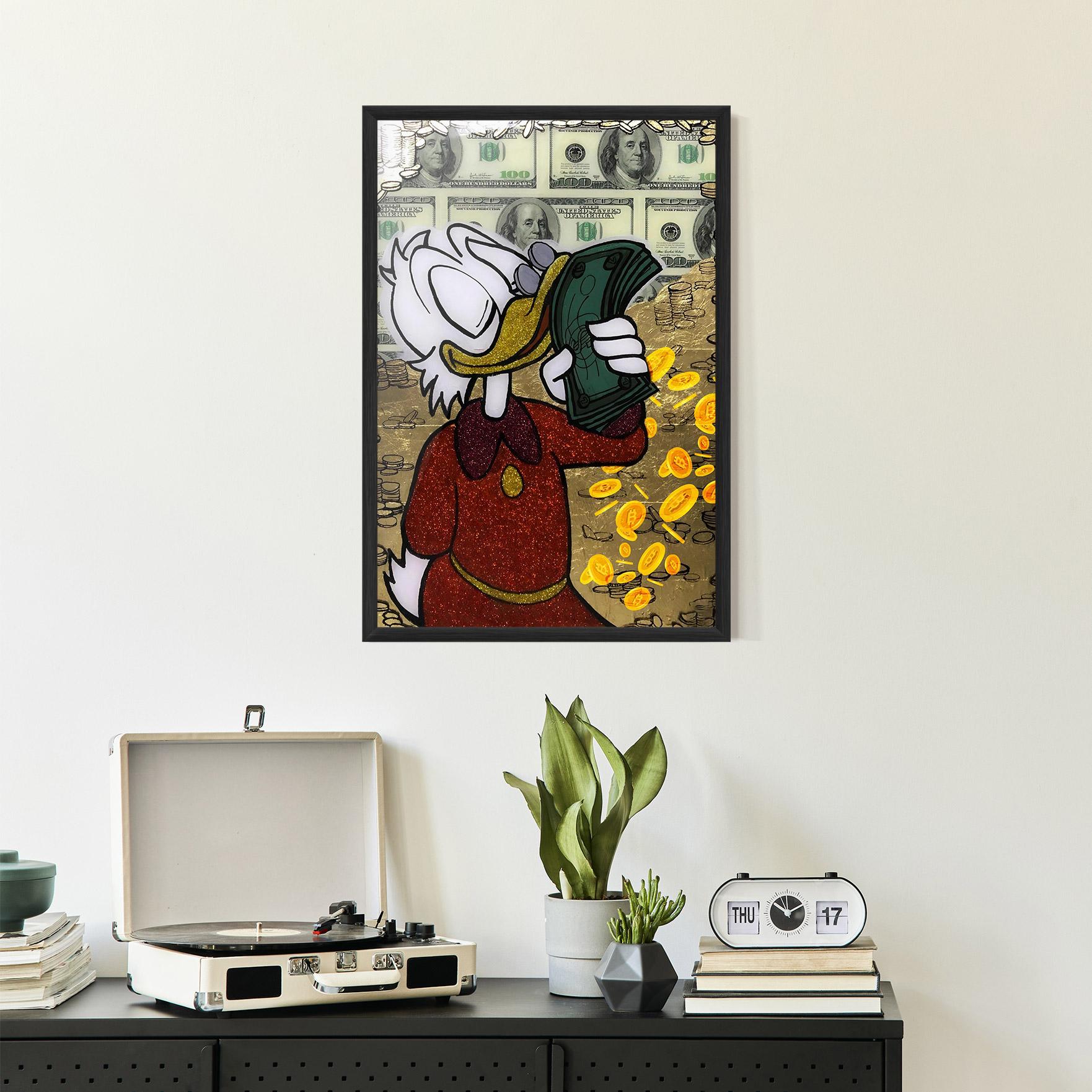 Gerahmte Poster Smell Like Money mockup 2