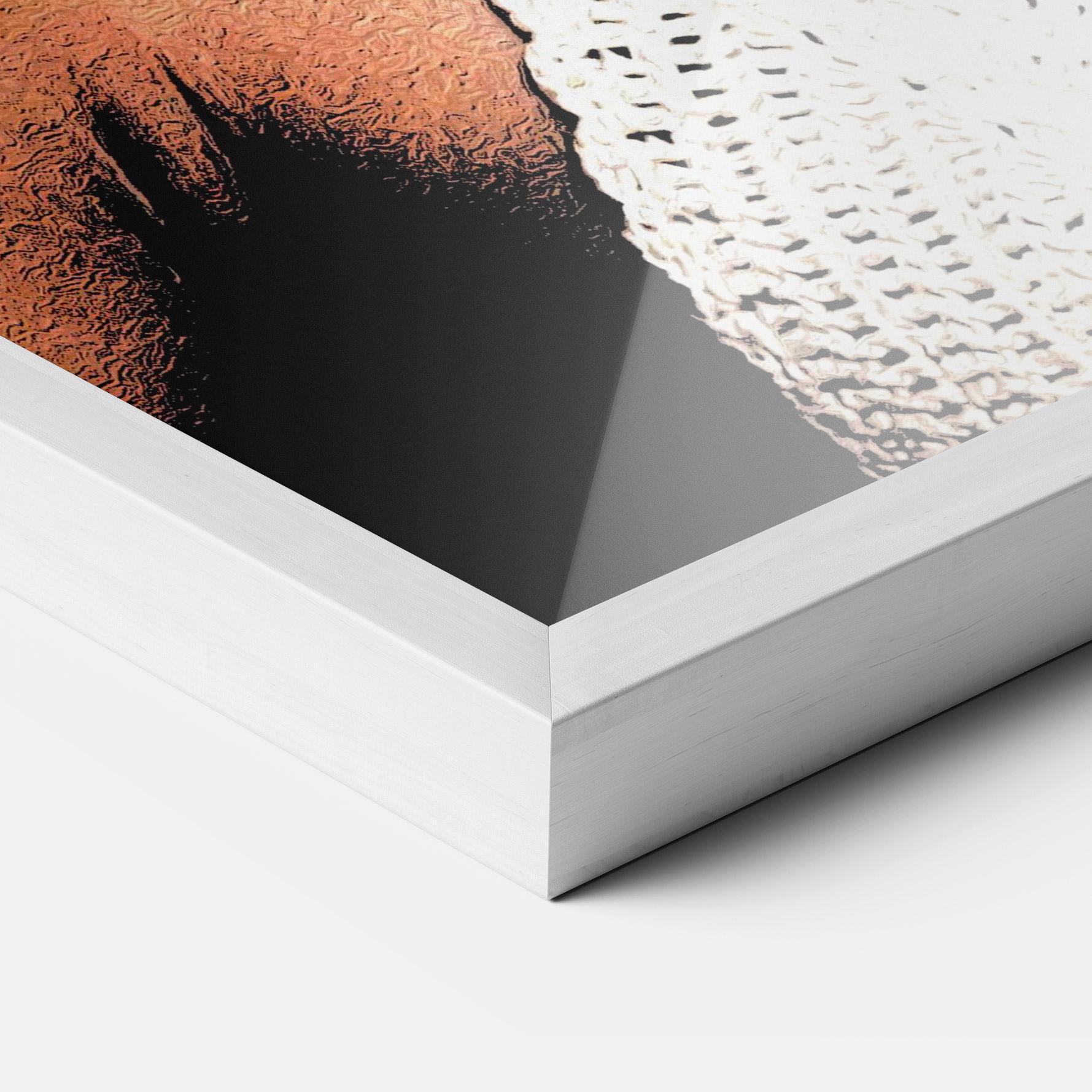 Gerahmte Poster Black Pearls Lady mockup 3