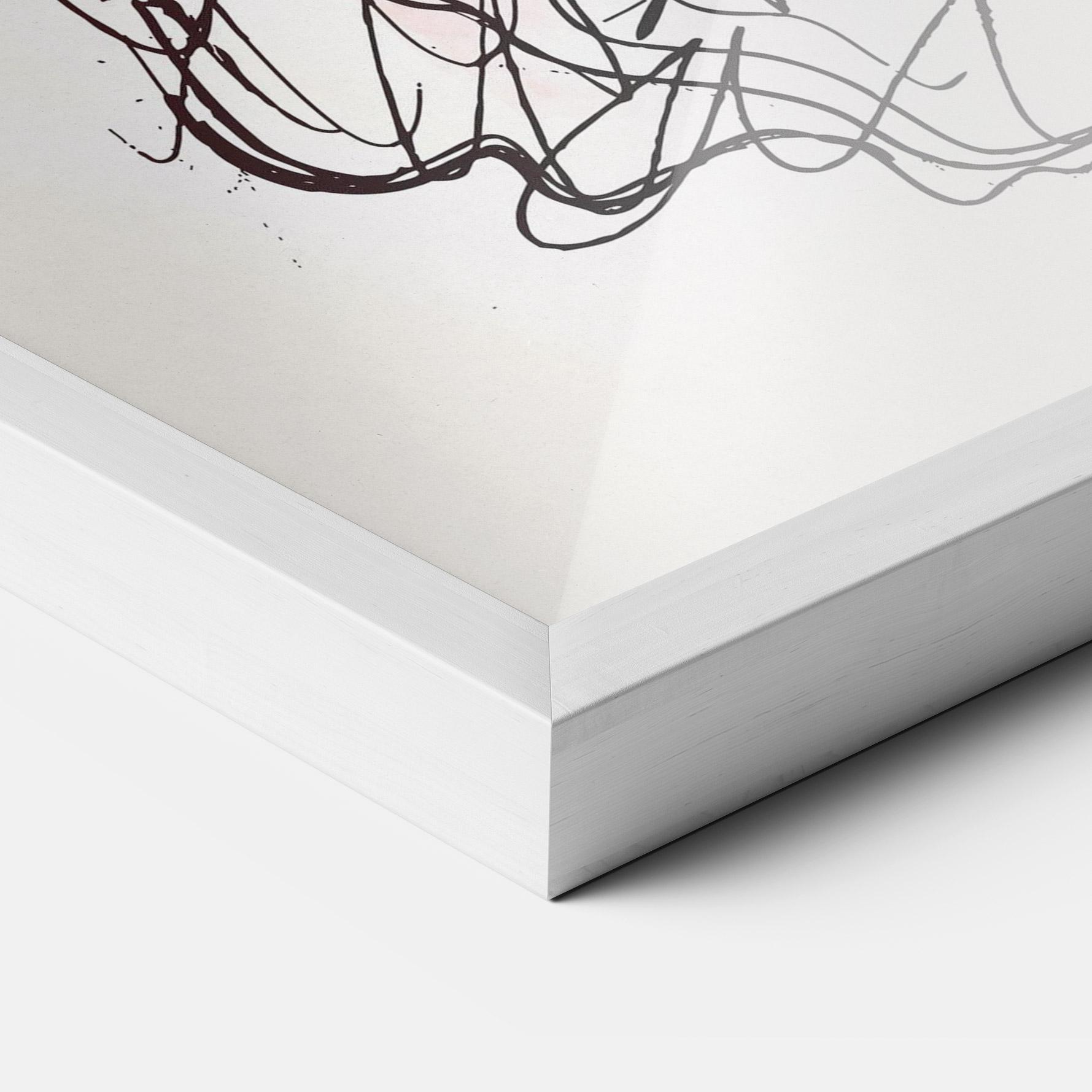 Gerahmte Poster Chain Skeleton mockup 3