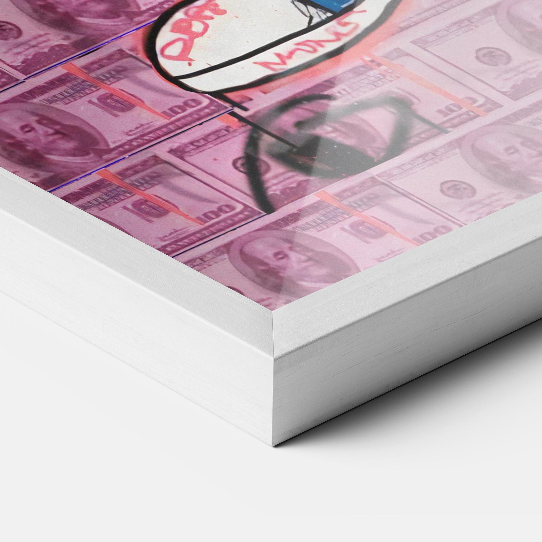 Gerahmte Poster Give Me Your Money mockup 3