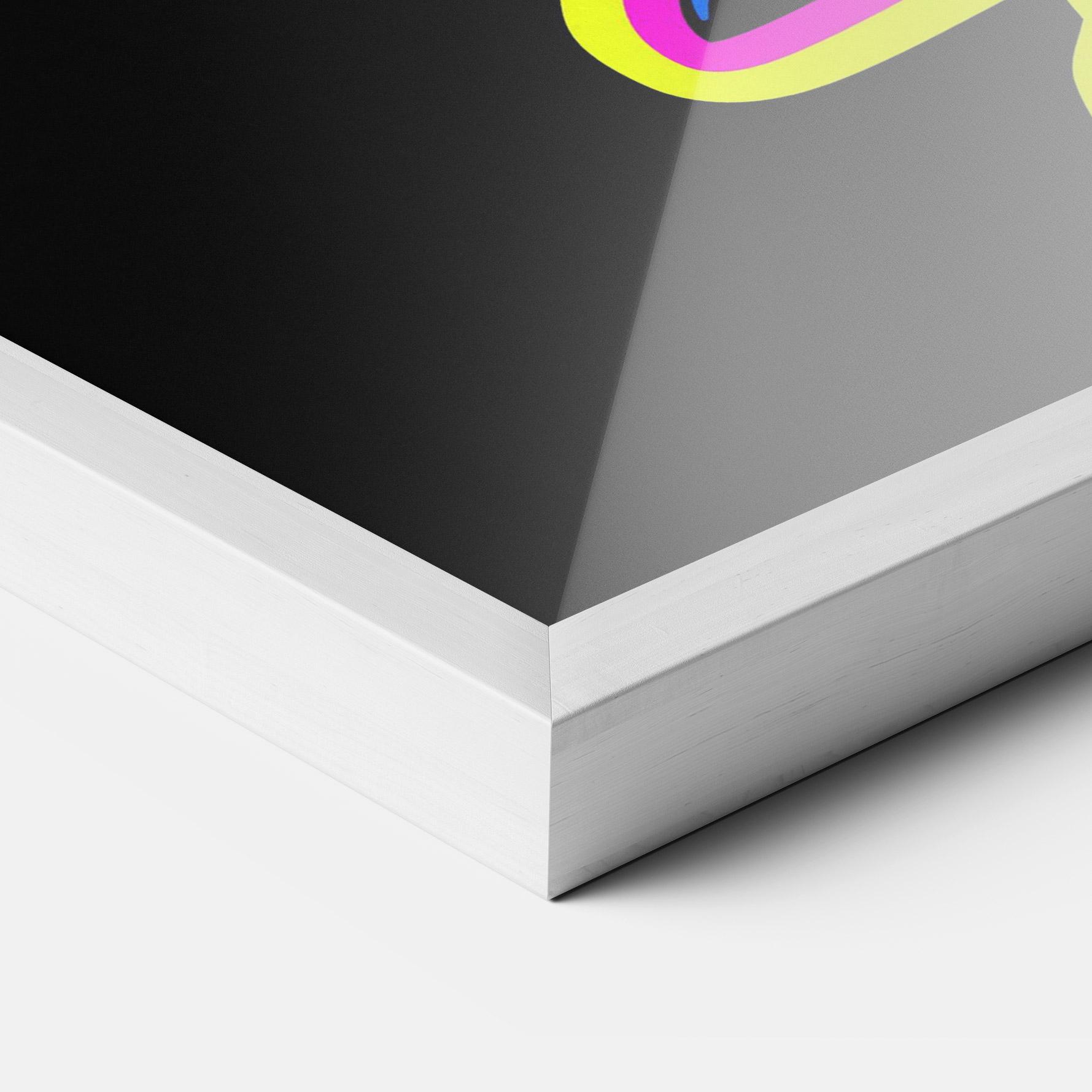 Gerahmte Poster Guitarist Art mockup 3