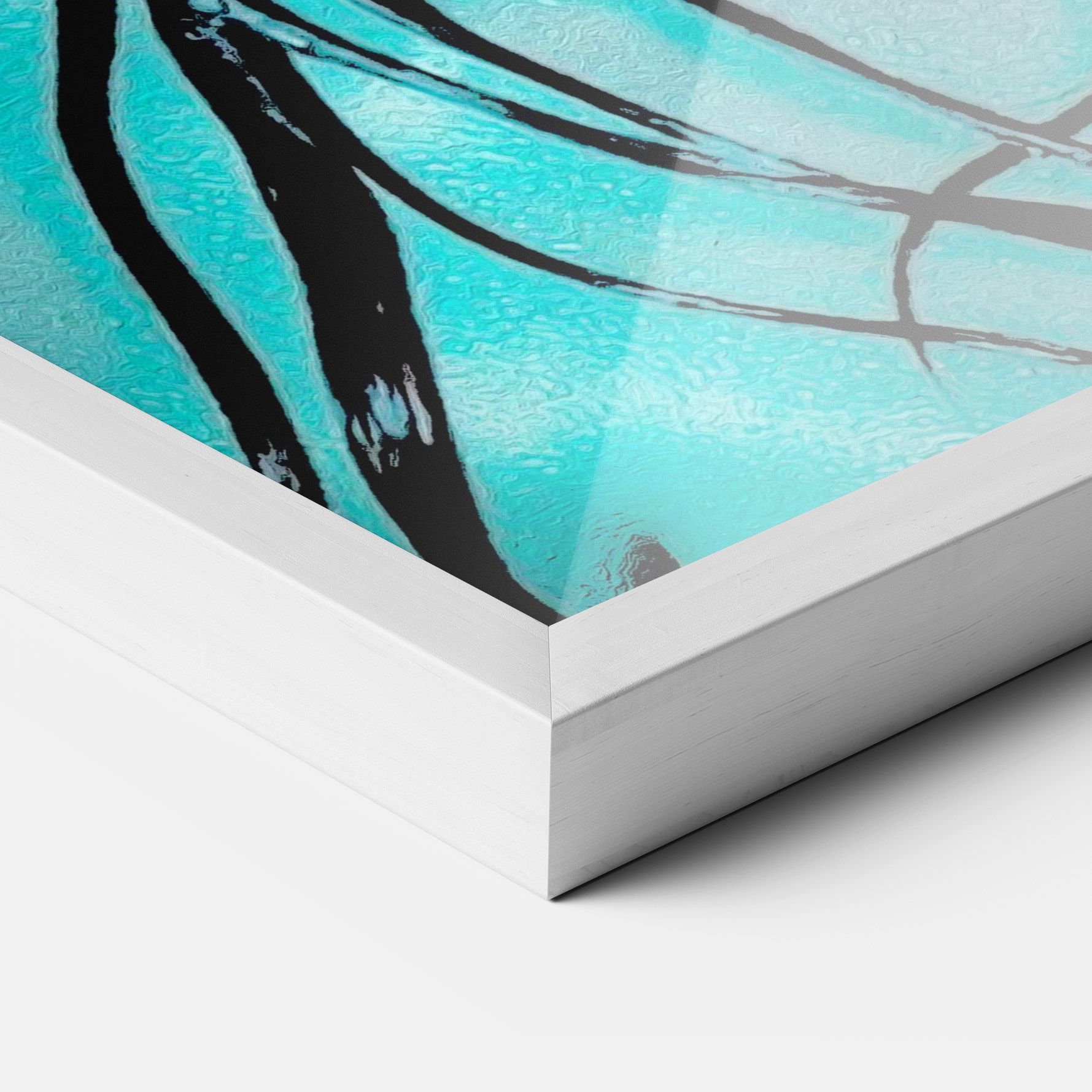 Pink Blue Light Girl mockup 3