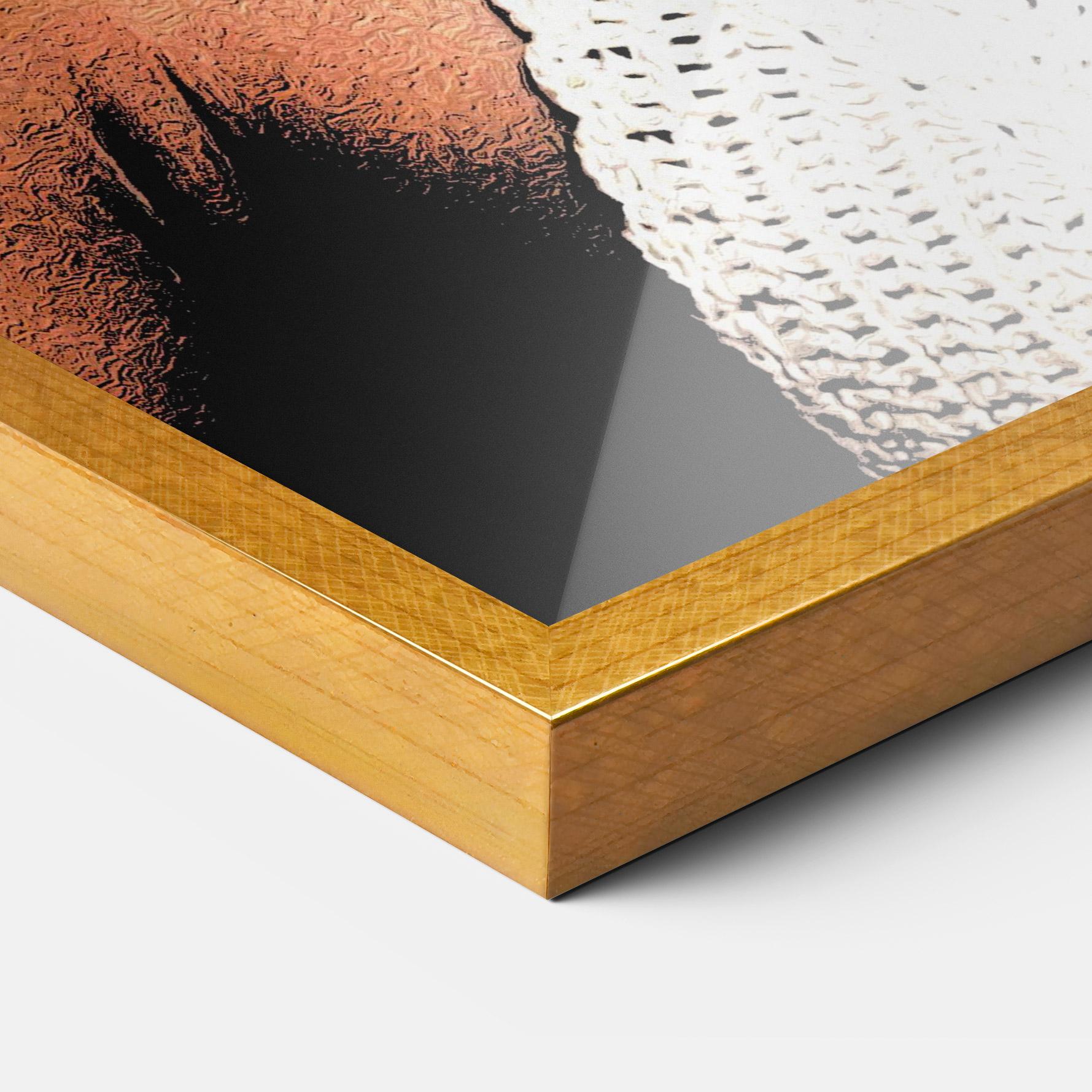 Gerahmte Poster Black Pearls Lady mockup 3