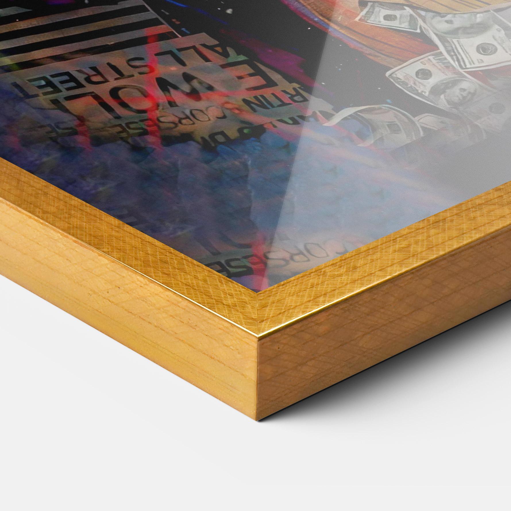 Gerahmte Poster Silence Panda mockup 3