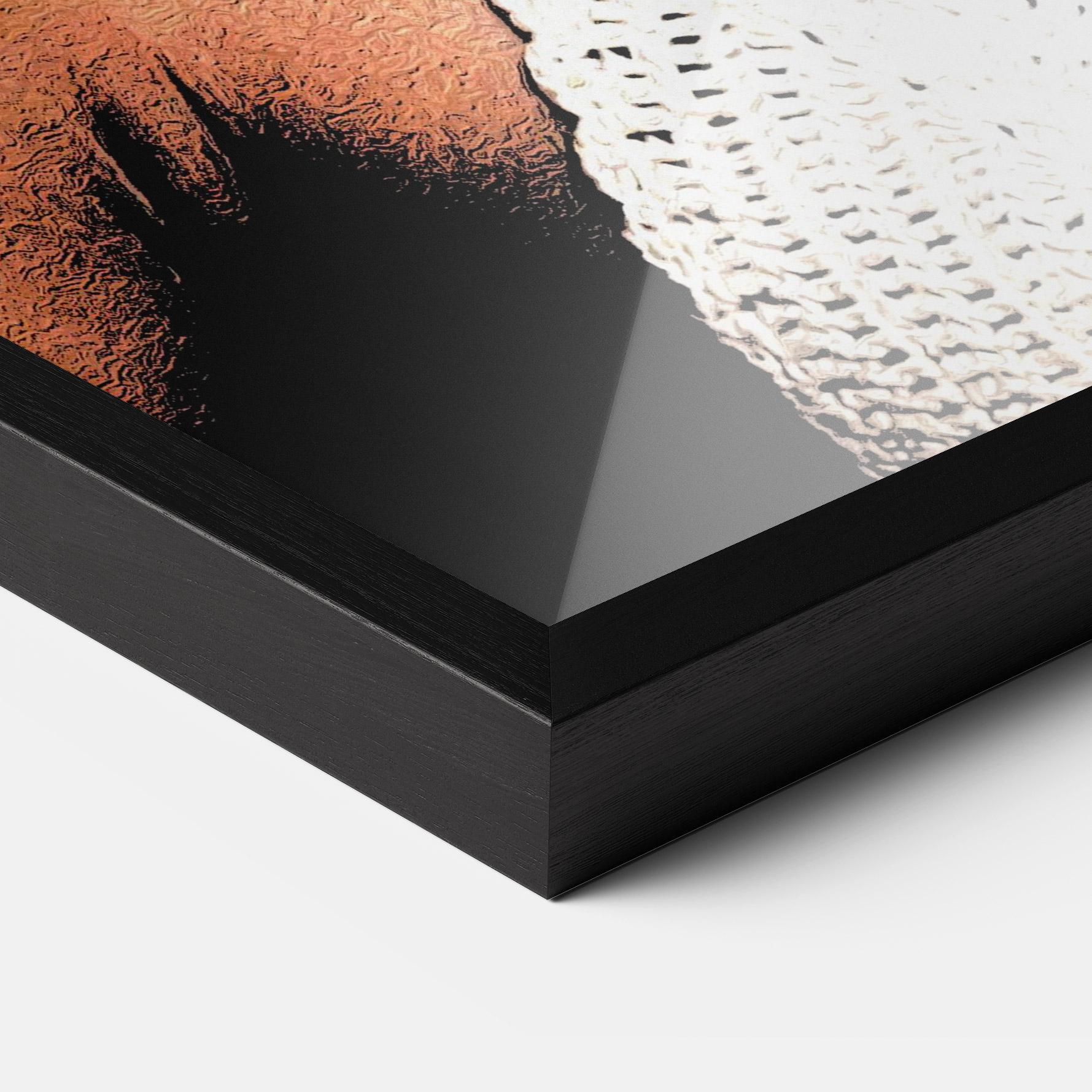 Gerahmte Poster Black Pearls Lady mockup 3