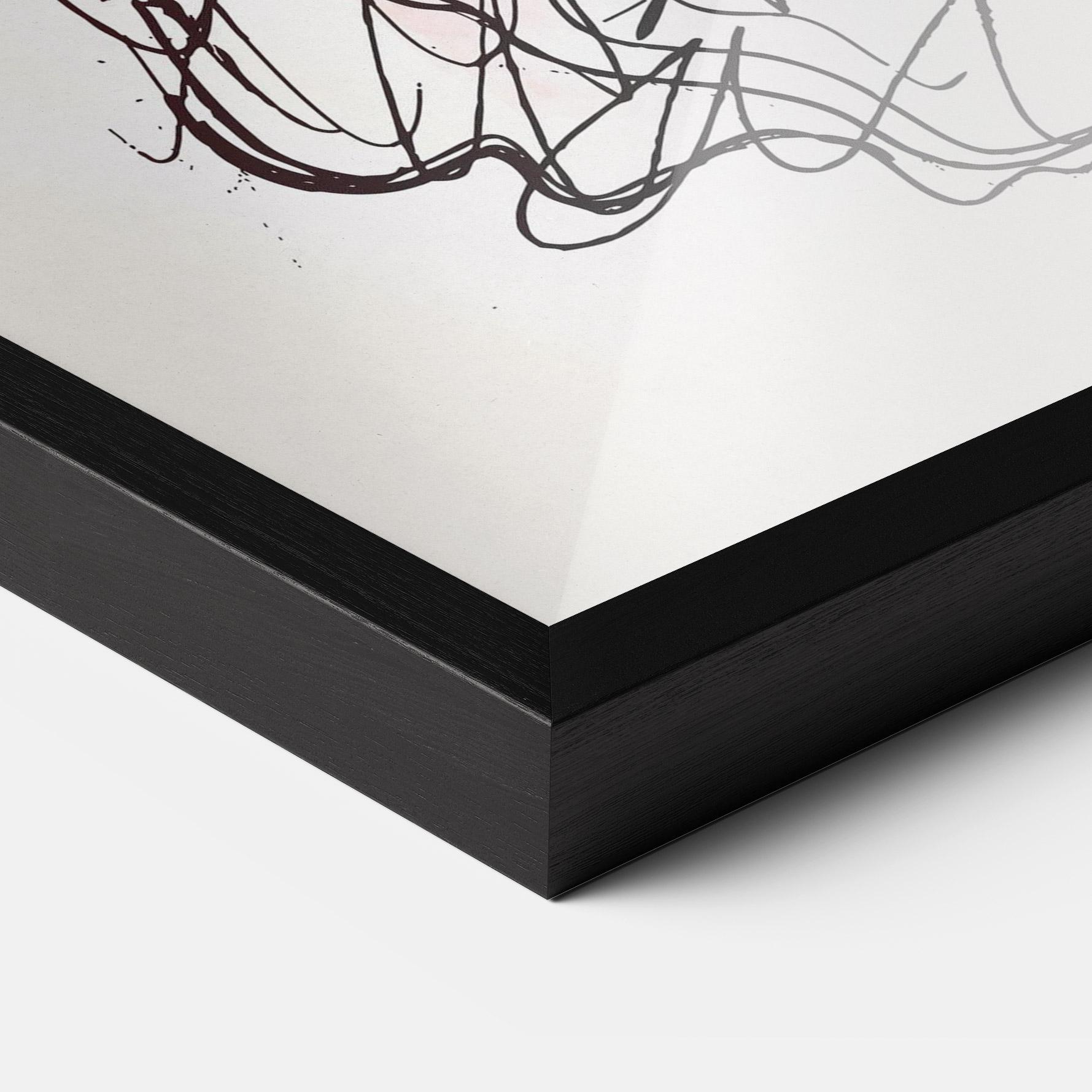 Gerahmte Poster Chain Skeleton mockup 3