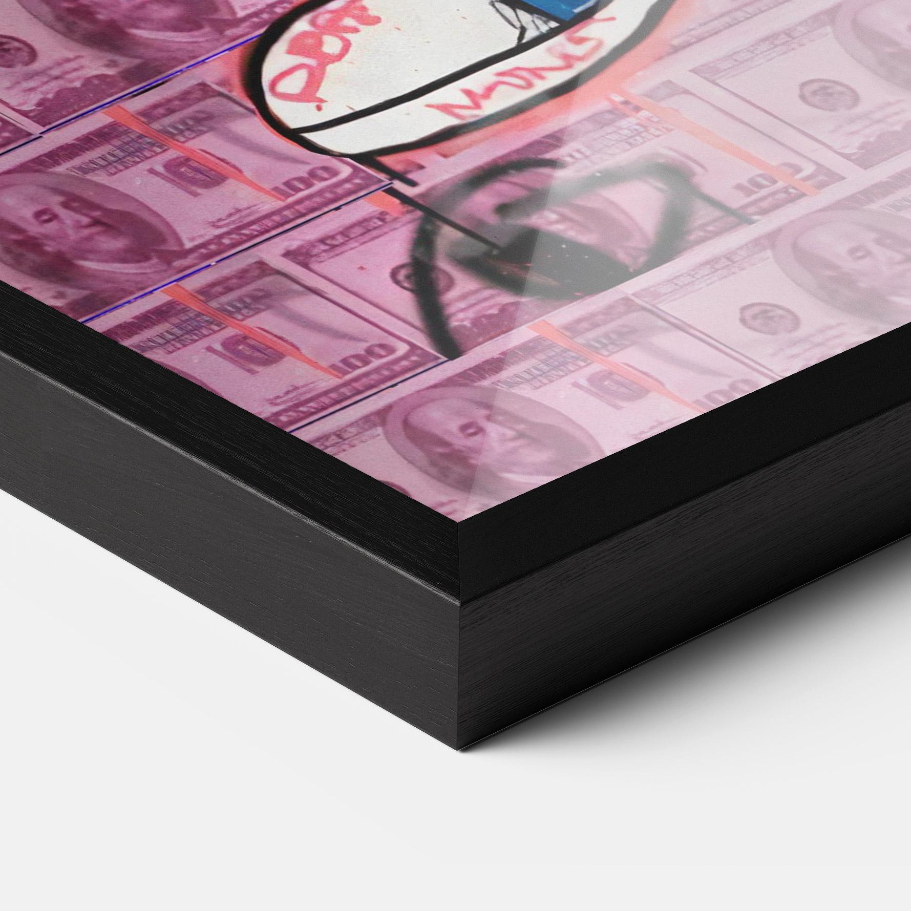 Gerahmte Poster Give Me Your Money mockup 3