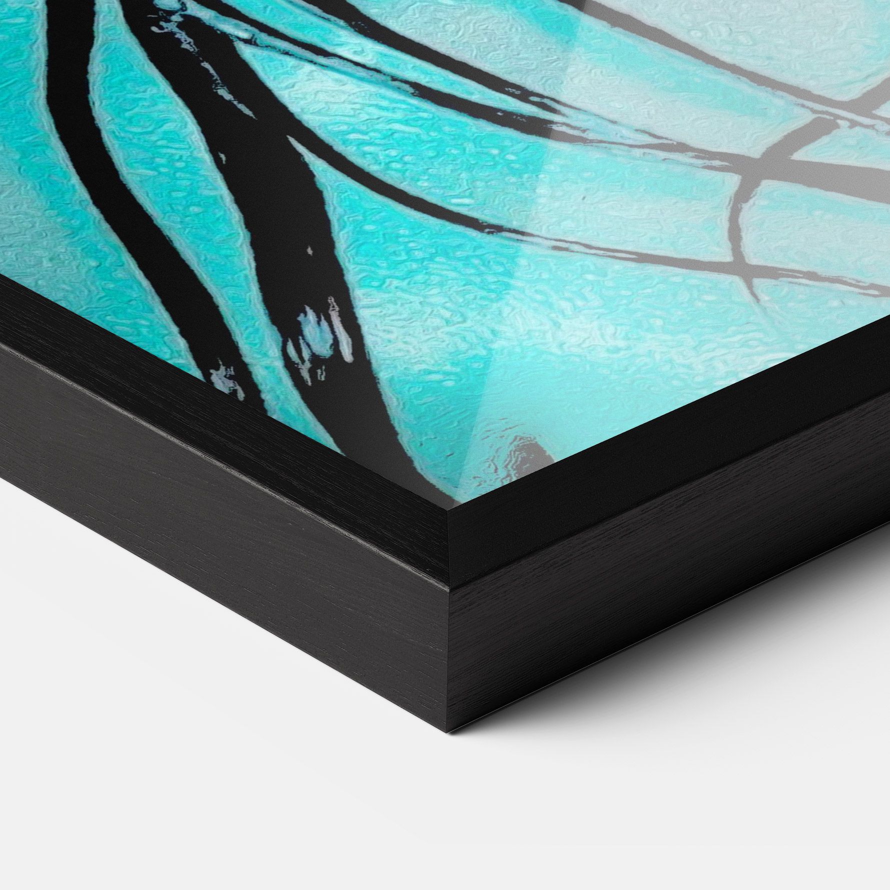 Pink Blue Light Girl mockup 3