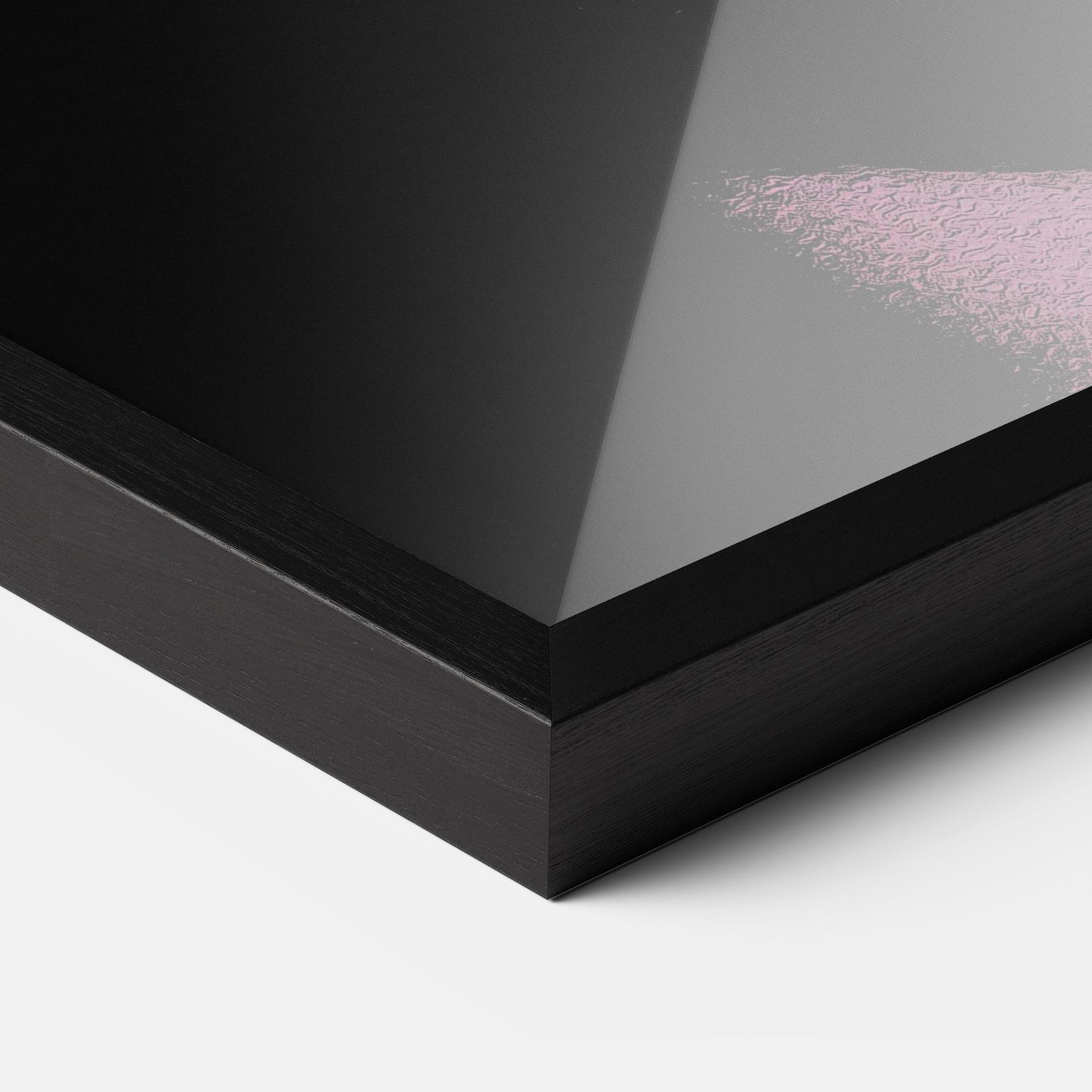 Gerahmte Poster Purple Glitter Hand mockup 3