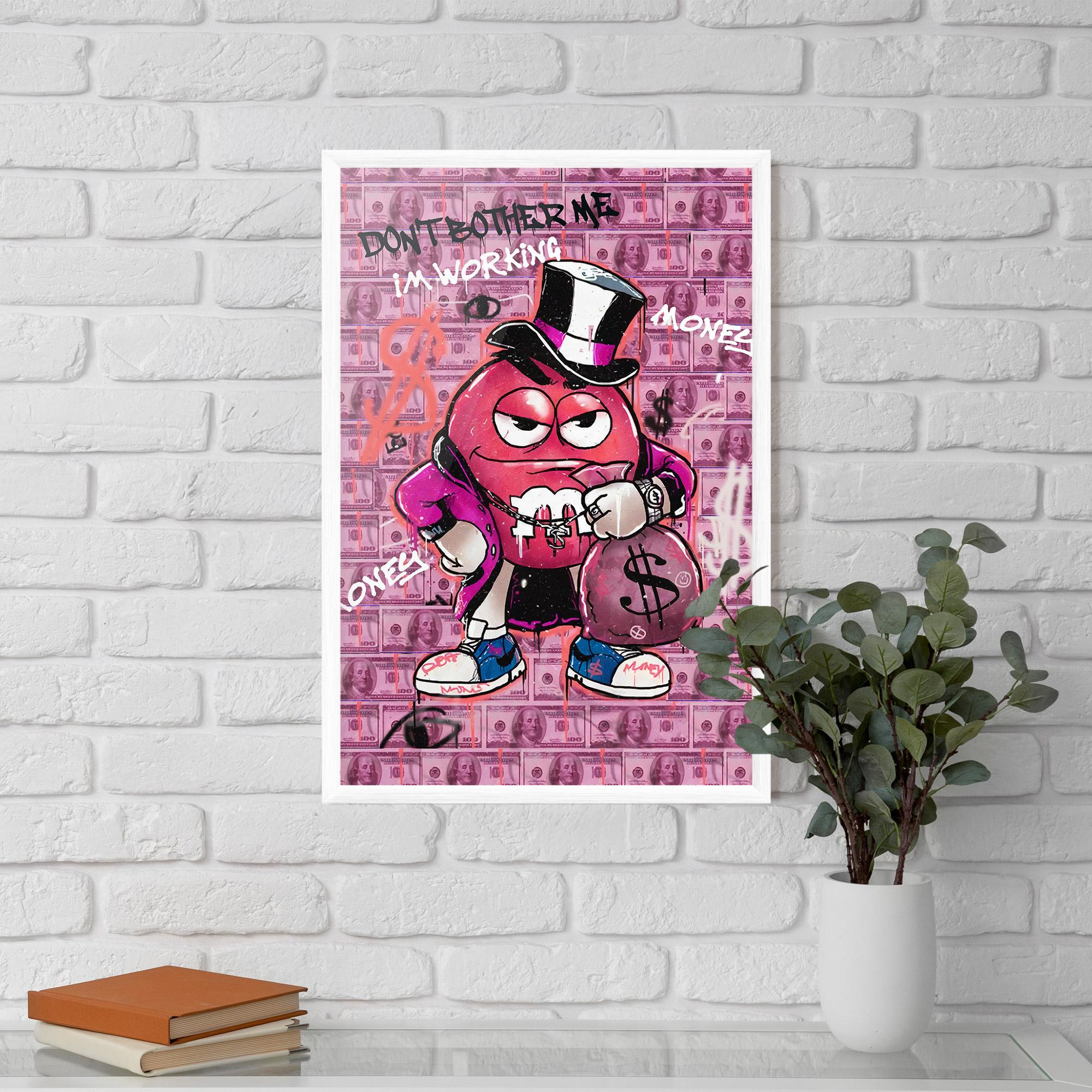 Gerahmte Poster Give Me Your Money mockup 5