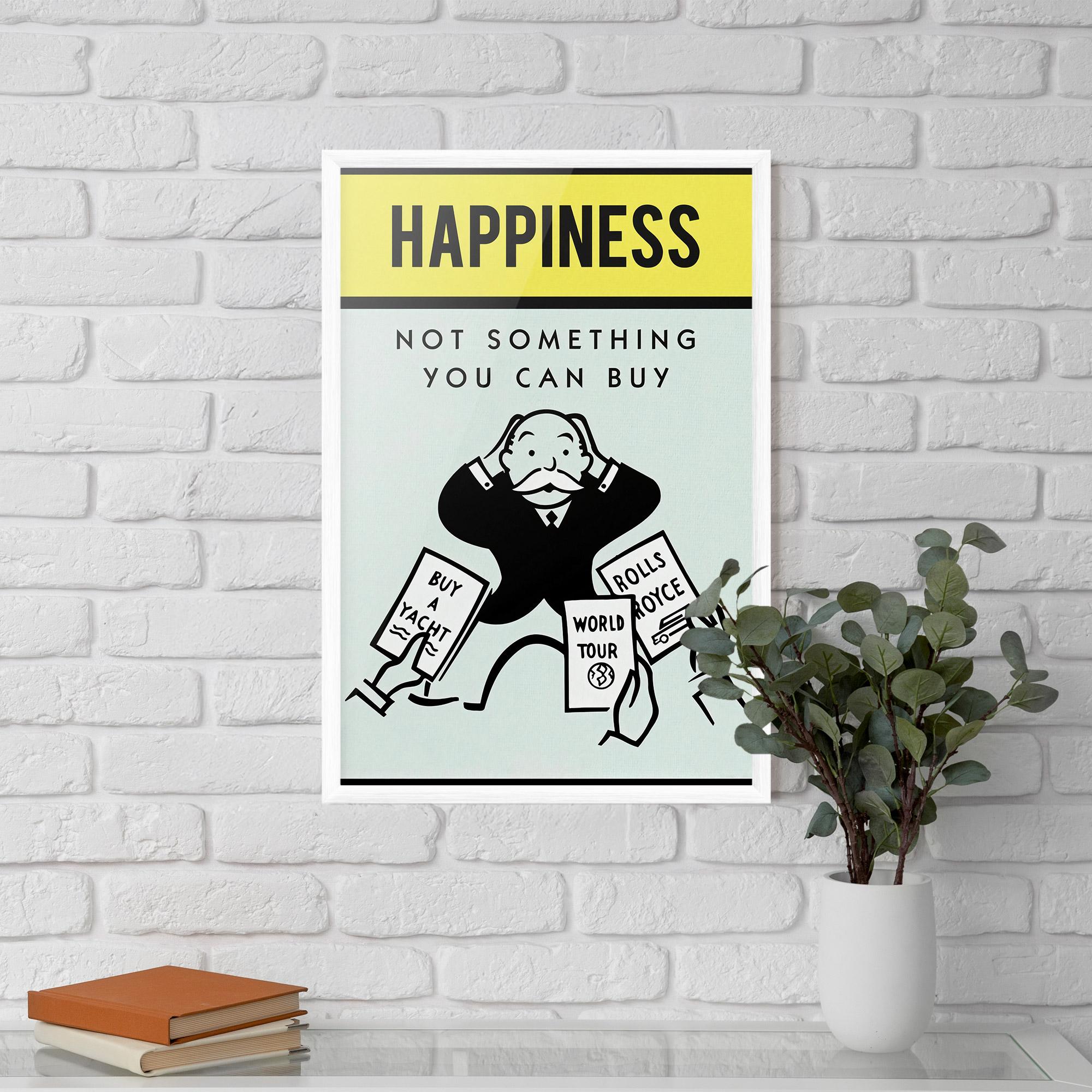 Gerahmte Poster Happines mockup 5