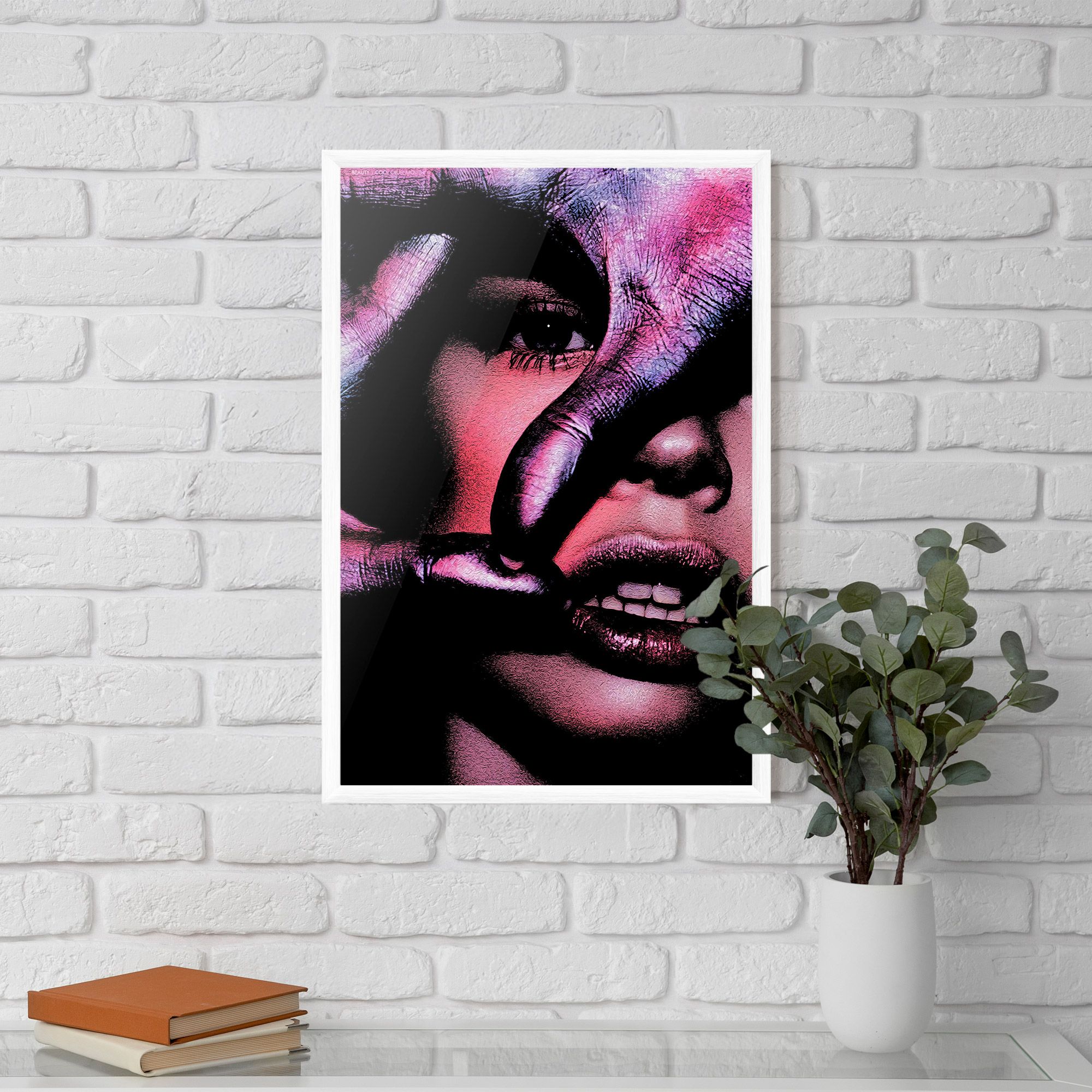 Purple Glitter Hand mockup 5