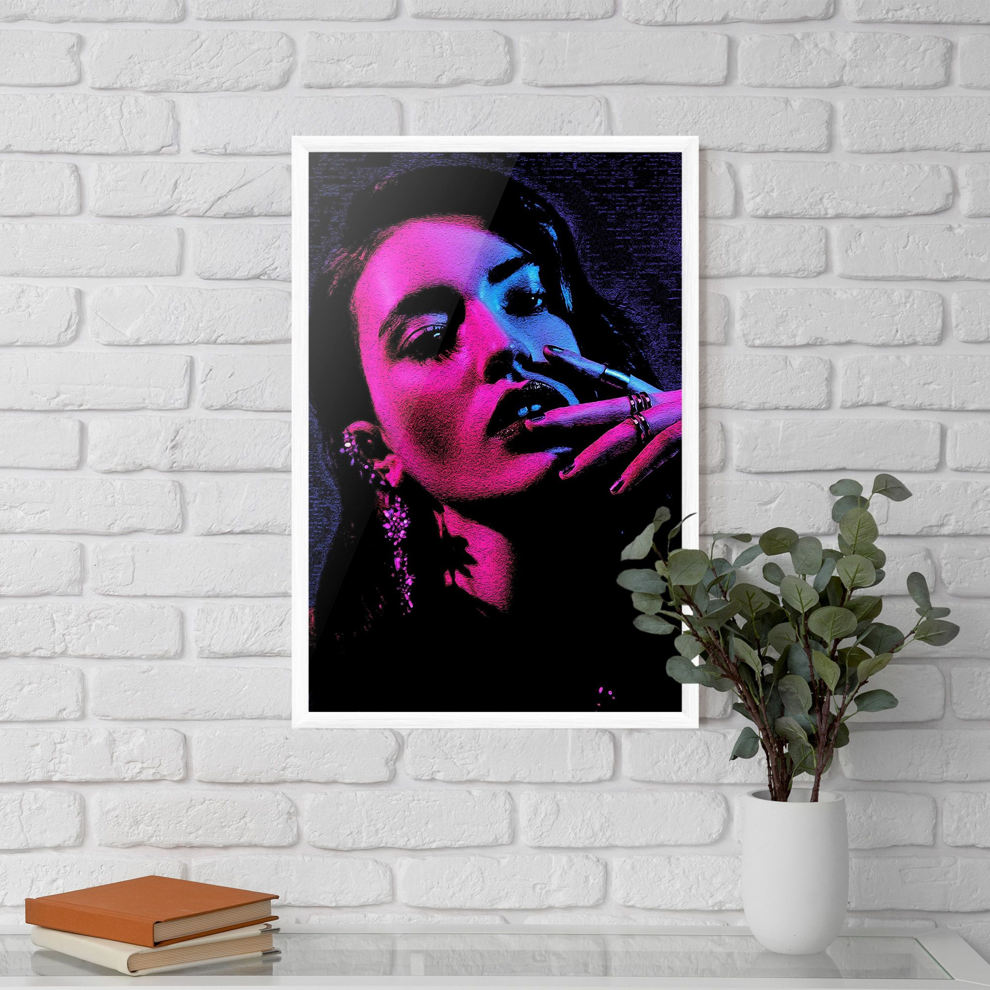 Purple Light Lady mockup 5
