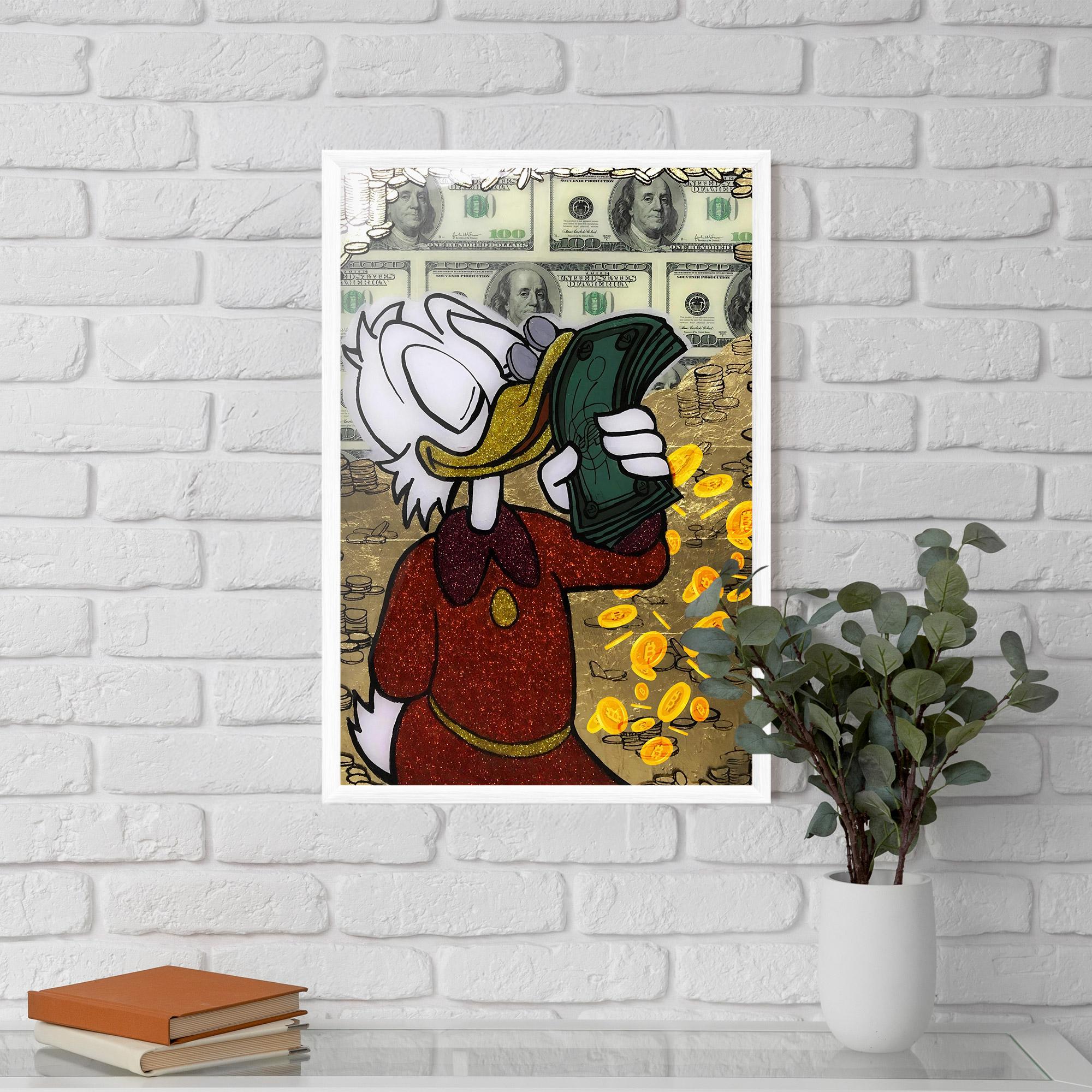 Gerahmte Poster Smell Like Money mockup 5